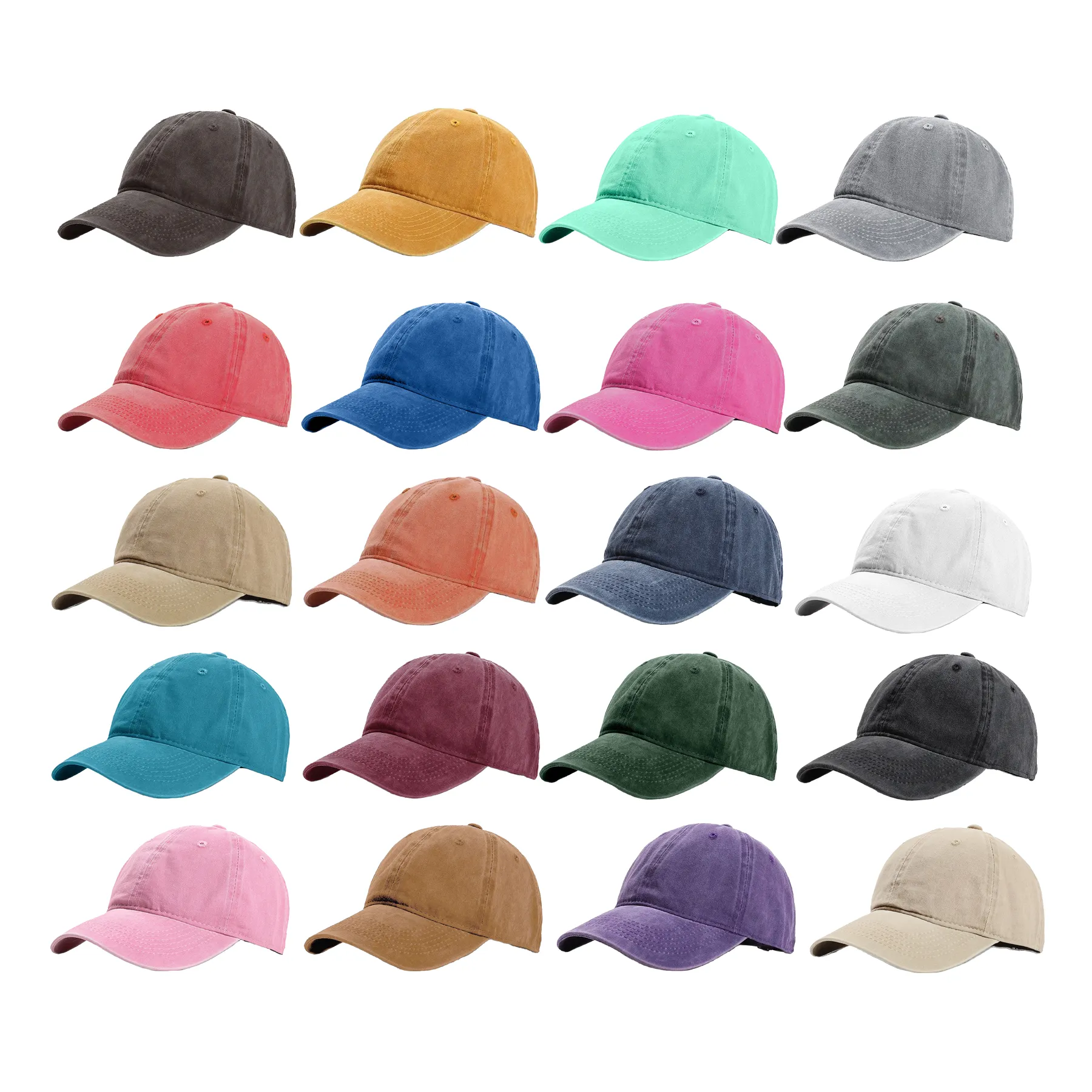 Washed Cotton Vintage Baseball Cap - Image 3