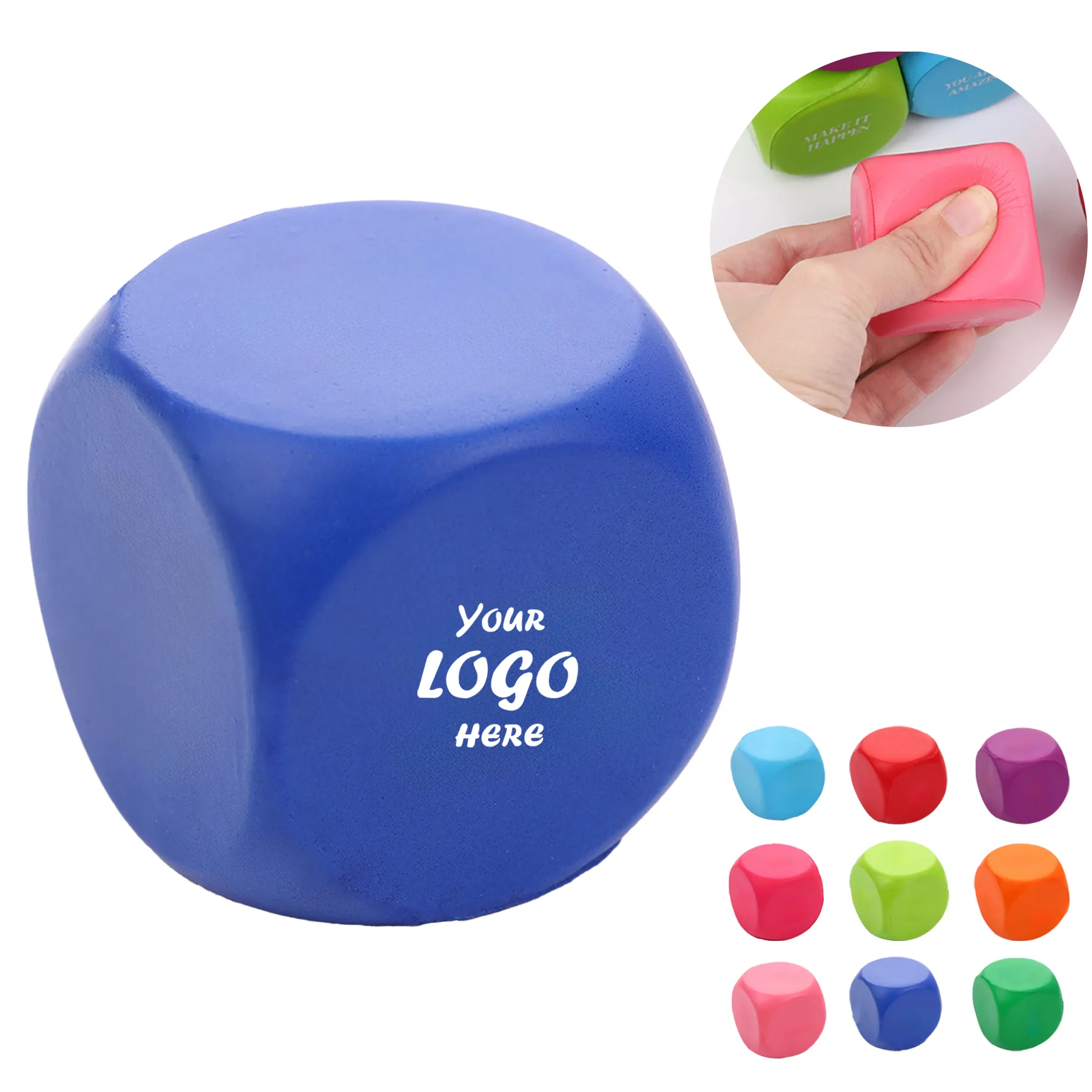 PU Foam Stress Relief Dice Cube