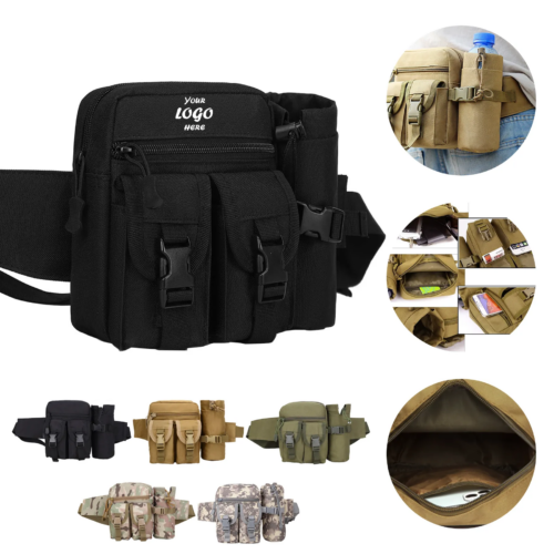 Oxford Waist Pack With Water Bottle Holder