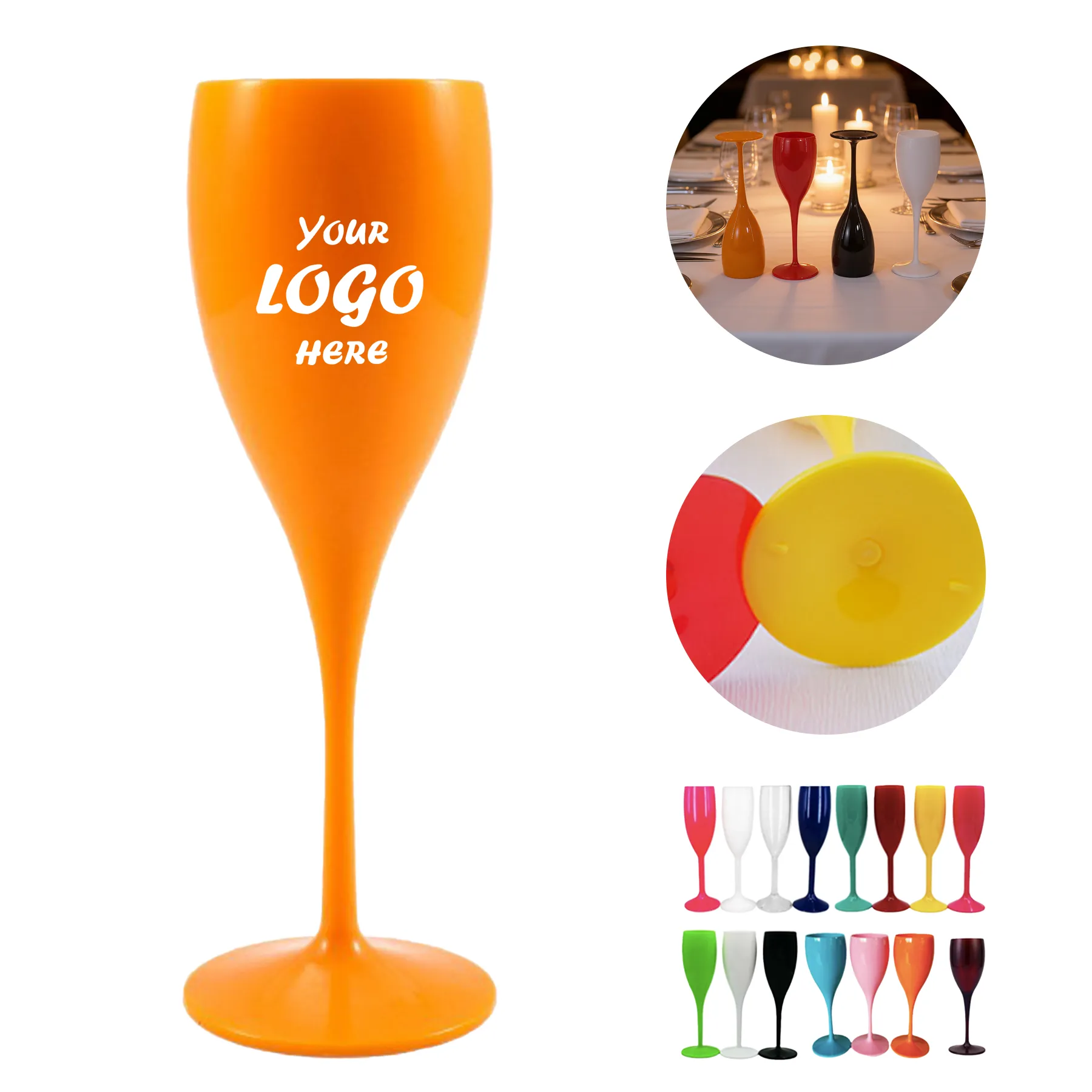 5 Oz Reusable Plastic Goblet Cup