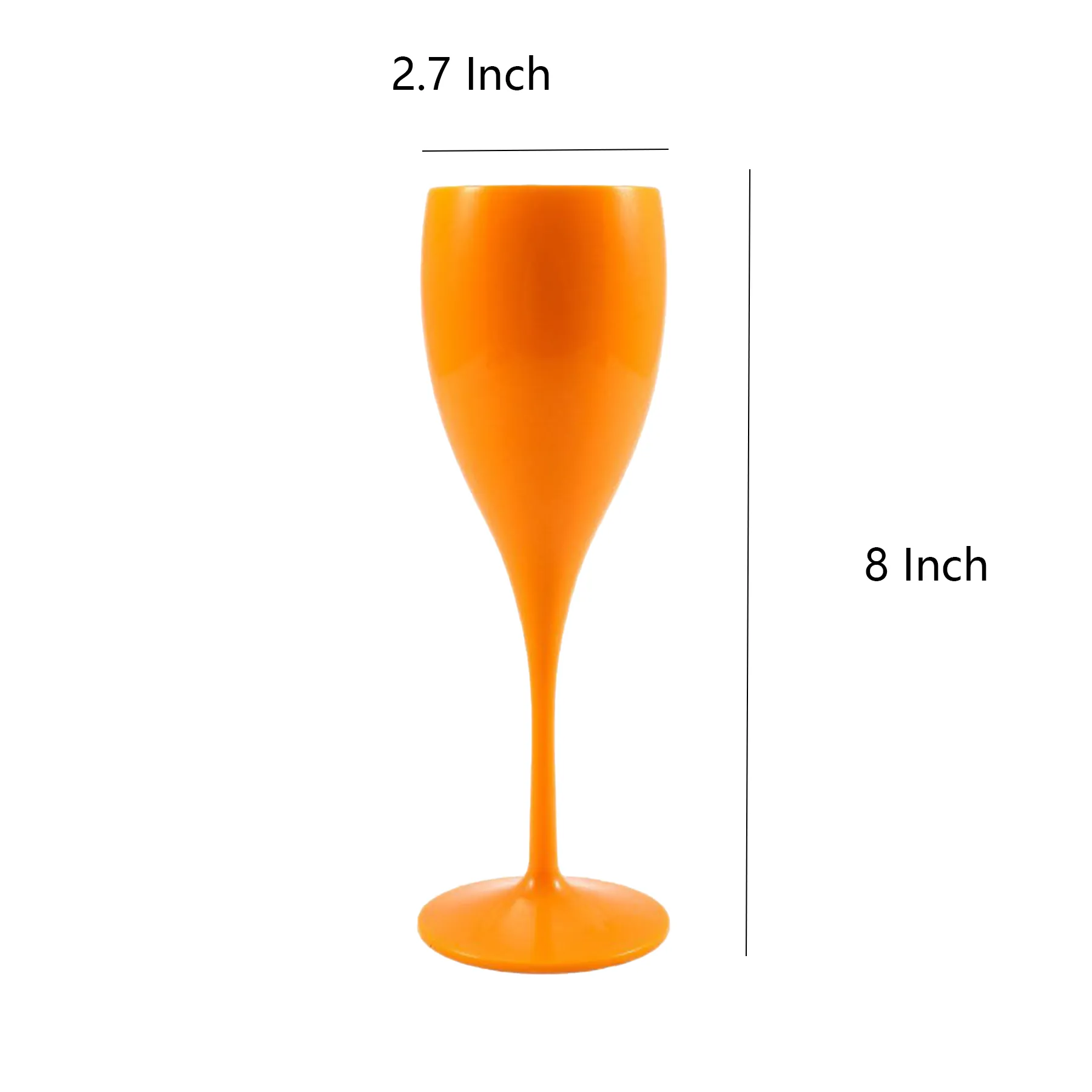 5 Oz Reusable Plastic Goblet Cup - Image 2