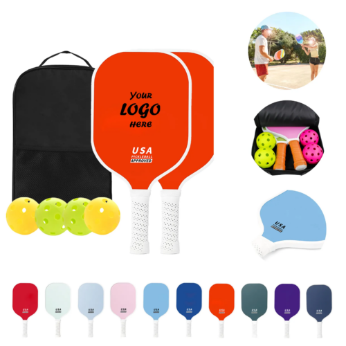 Pickleball Paddle Set With Balls And Carry Bag