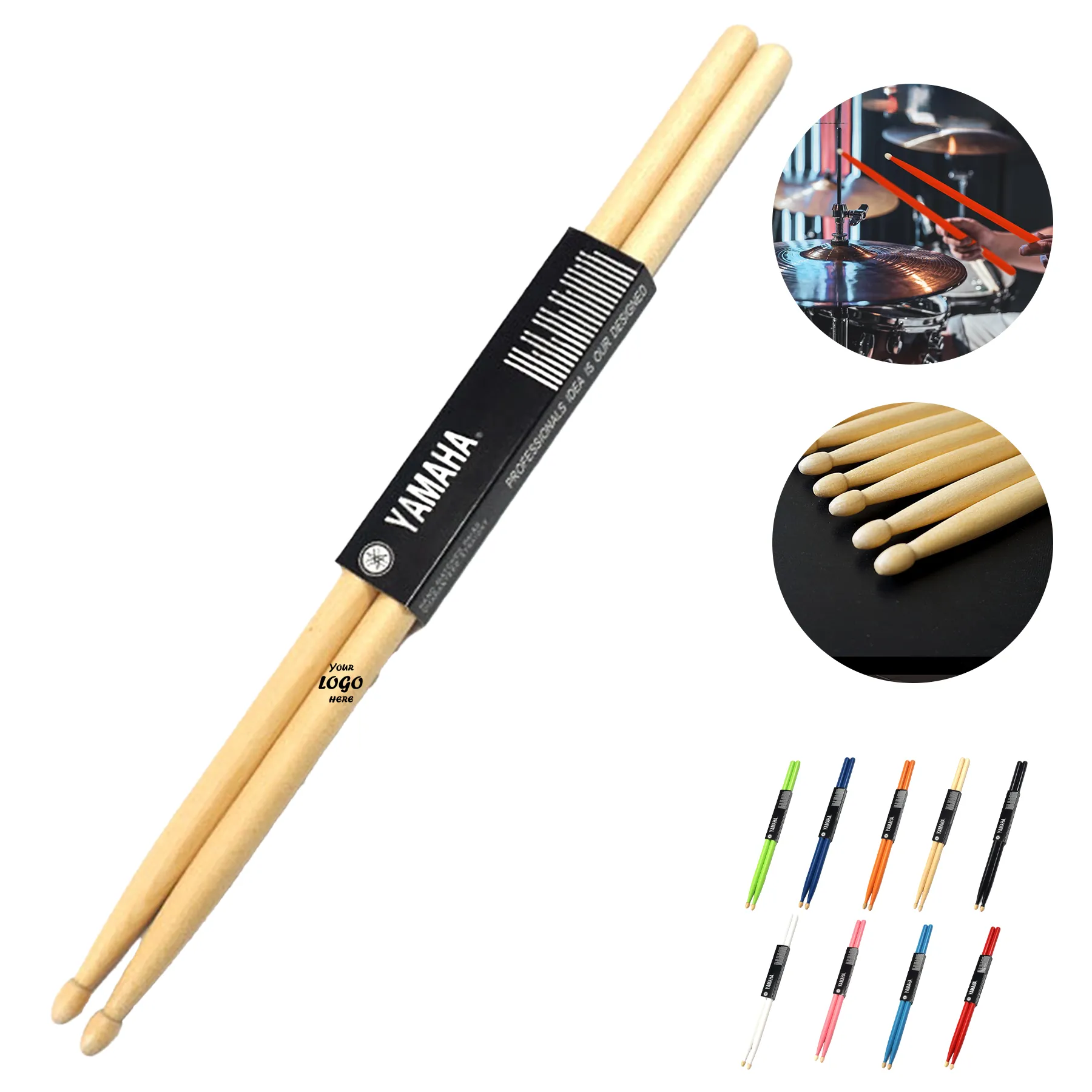 Maple 5A Drum Sticks For Practice And Performance