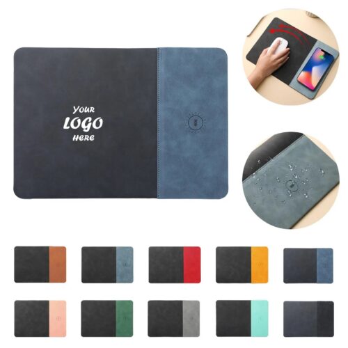 Slim 15W Wireless Charging Mouse Pad For Work Desks