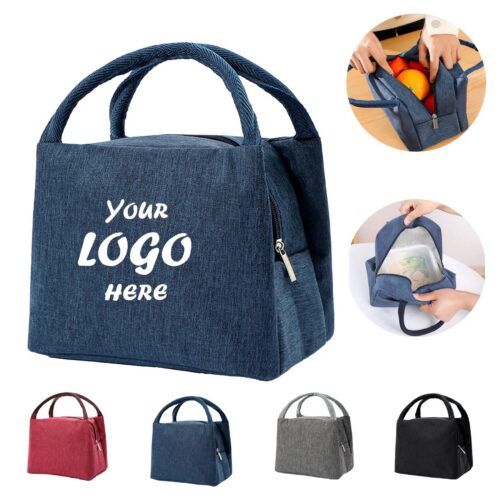 Insulated Foldable Lunch Bag With Wipe Clean Lining