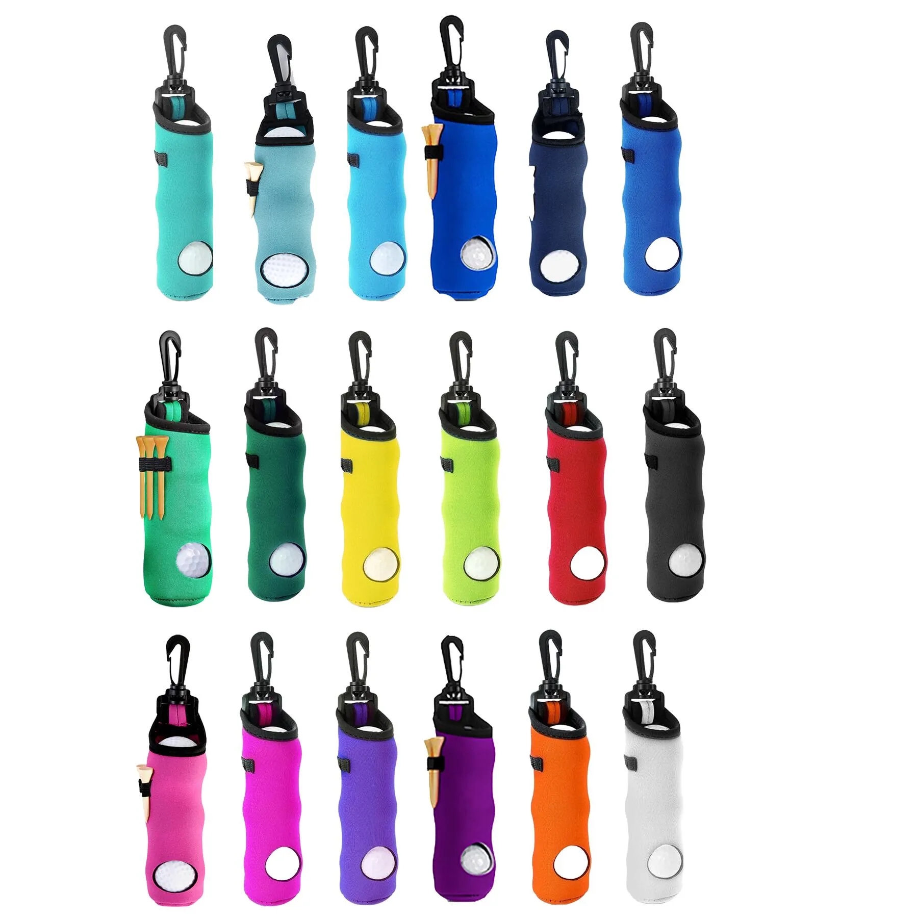 Compact Golf Ball Pouch With Tee Holder For Practice - Image 3