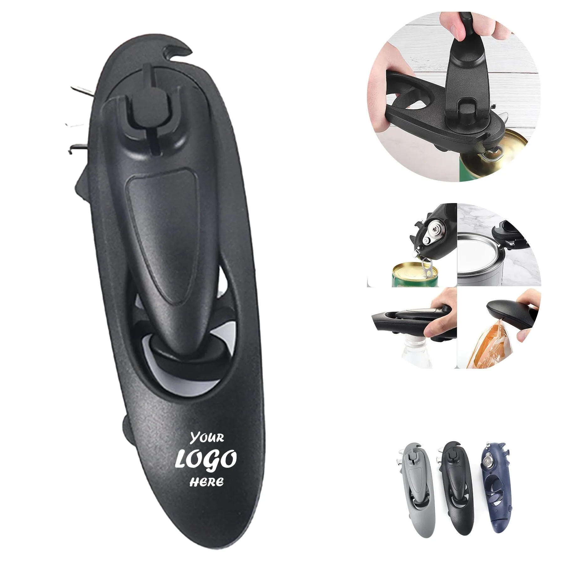 Heavy Duty Manual Can Opener With Anti Slip Handle