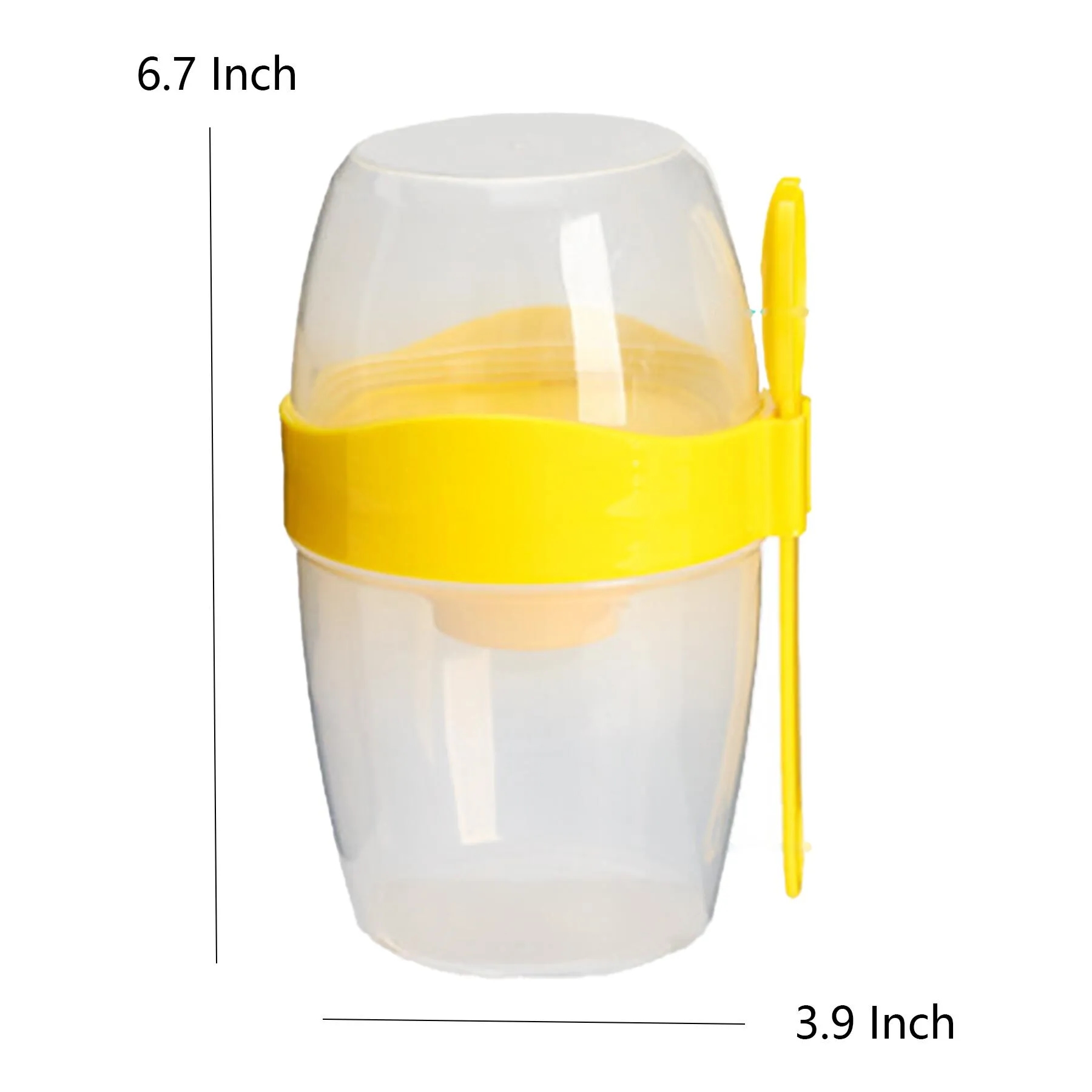 Portable Salad Meal Prep Cup With Dressing Storage - Image 2
