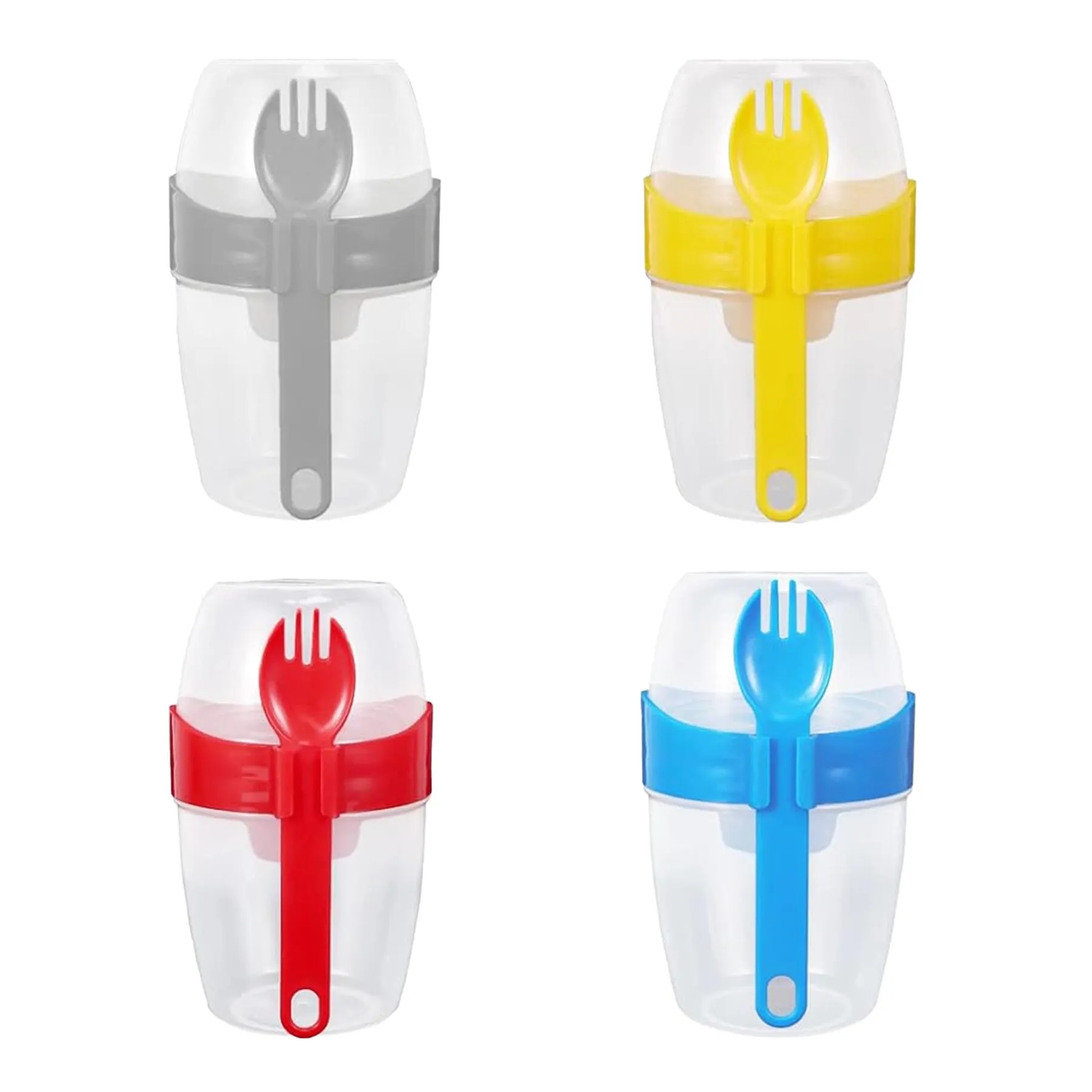 Portable Salad Meal Prep Cup With Dressing Storage - Image 3