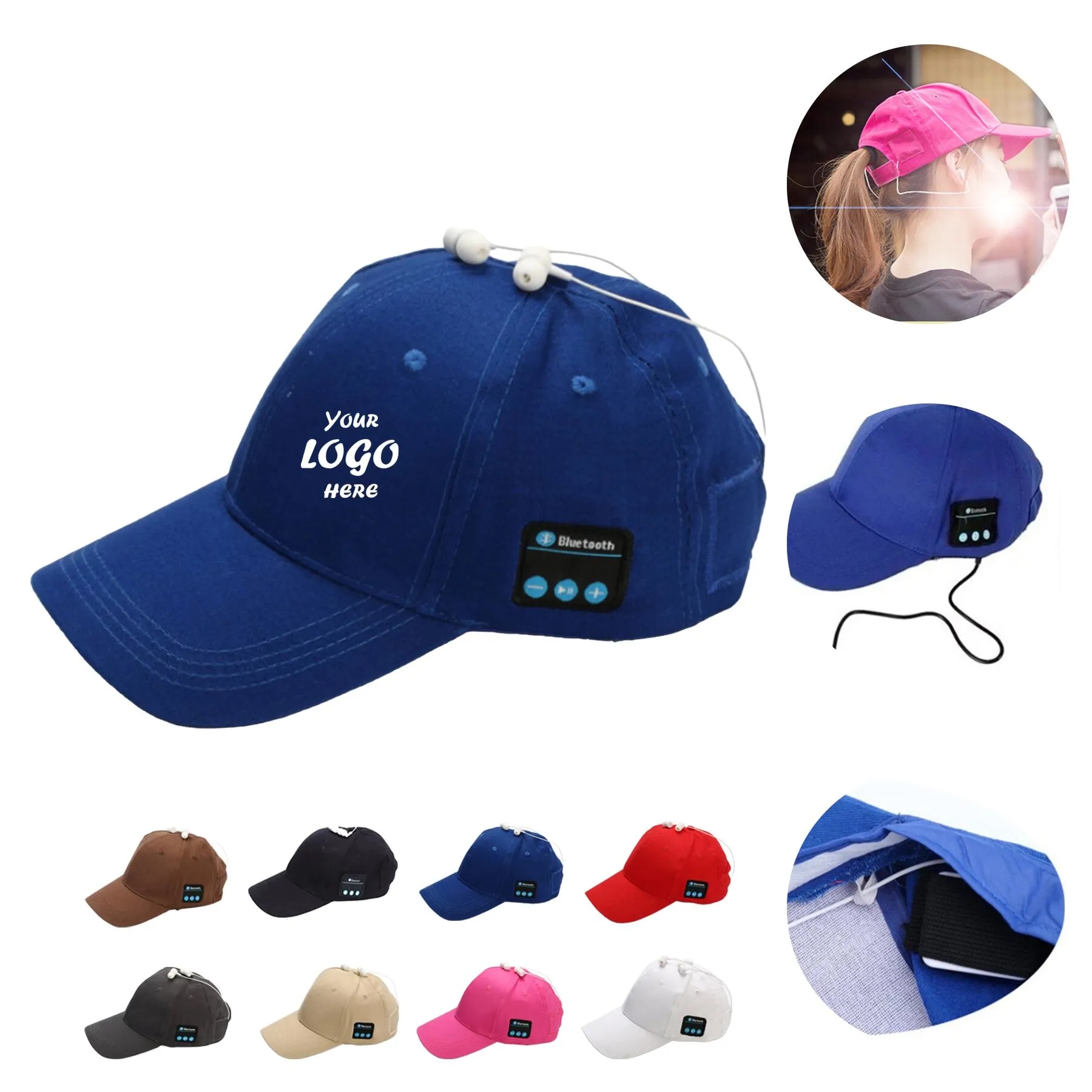 Wireless Bluetooth Speaker Baseball Cap For Outdoor Music