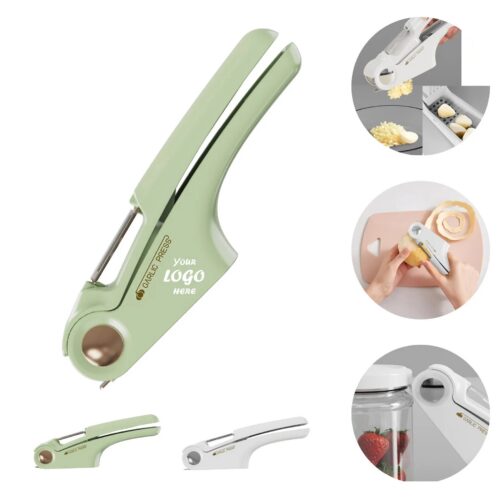 Stainless Steel Garlic Press With Peeler And Opener