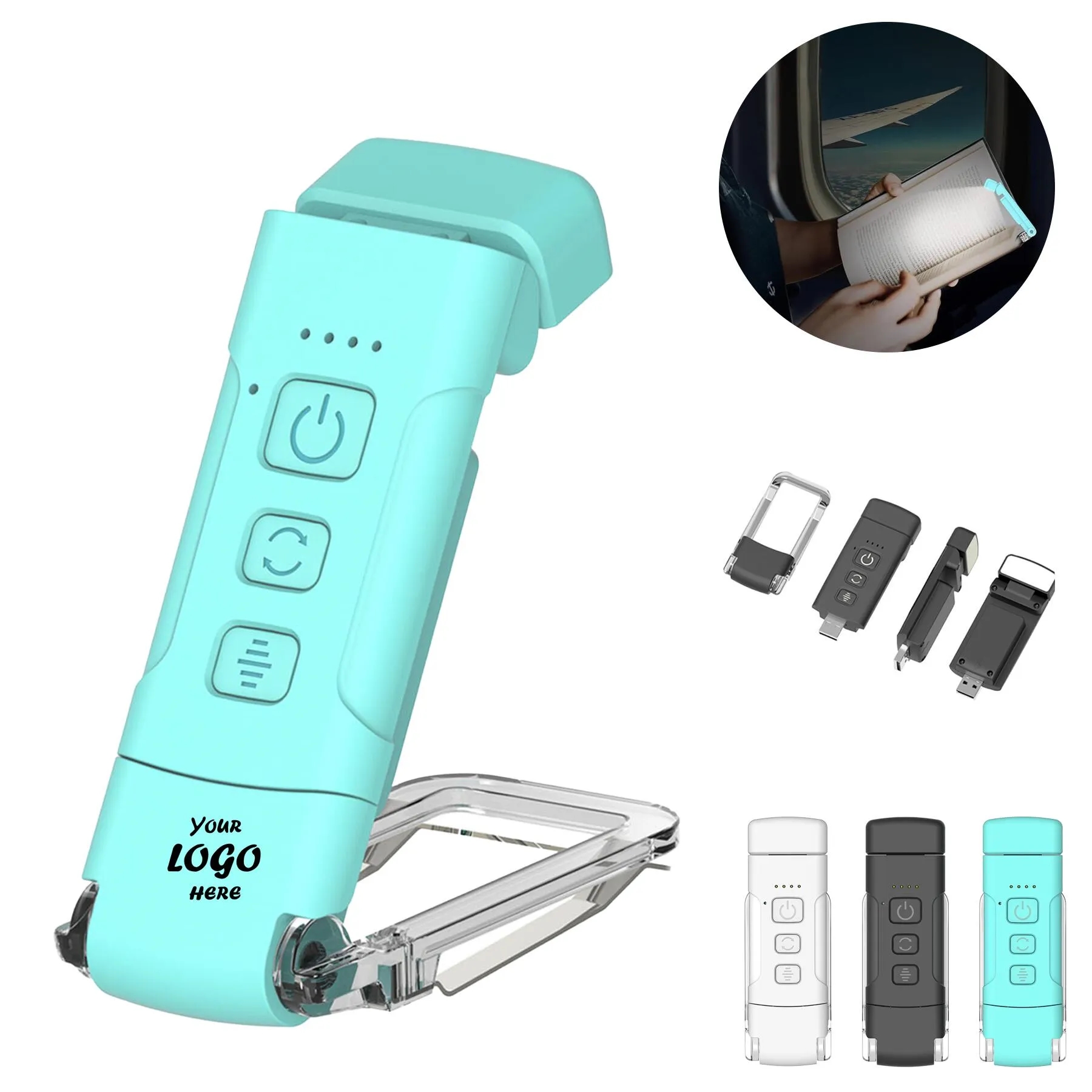 Rechargeable LED Book Light With Adjustable Brightness