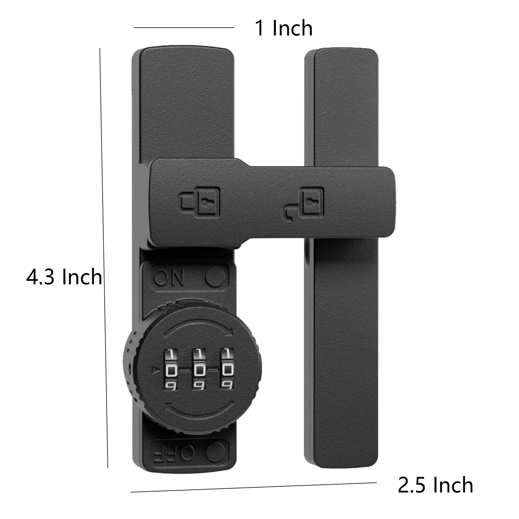 Zinc Alloy Combination Flip Latch Lock For Doors - Image 2