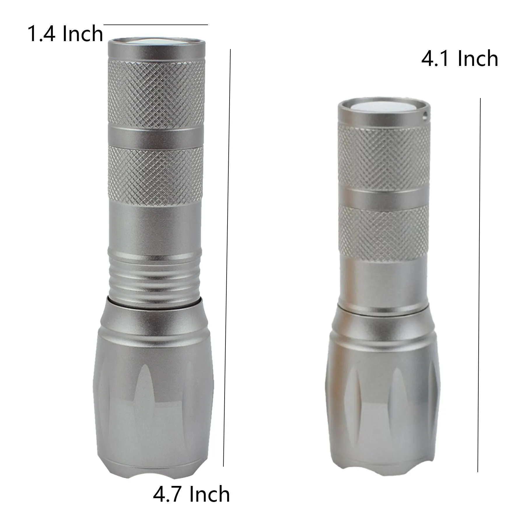 Compact Aluminum LED Flashlight With Adjustable Focus - Image 2