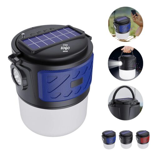 Solar Camping Lantern Speaker With Bluetooth Audio