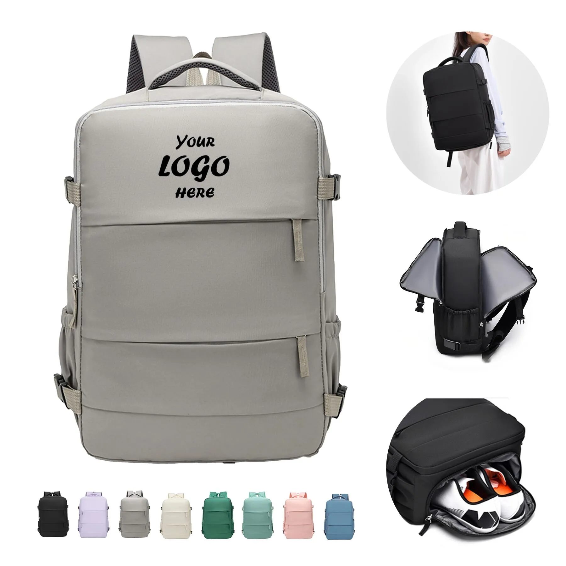 Water Resistant Laptop Backpack With Padded Straps