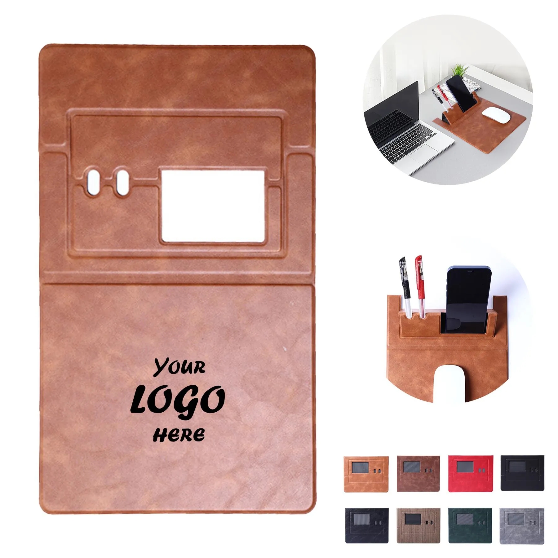 Multifunctional Desk Mouse Pad With Phone Holder
