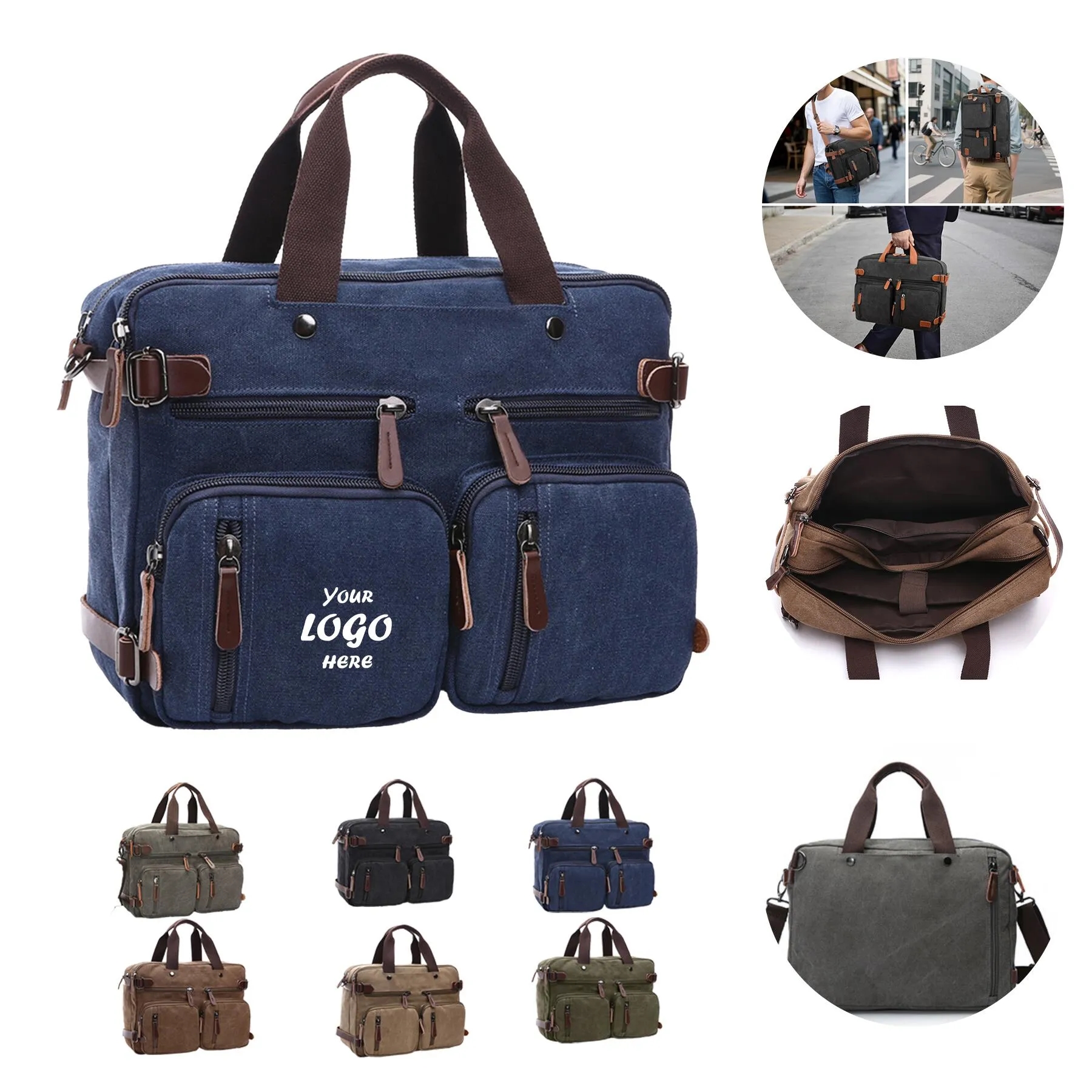 Compact Travel Duffle Backpack With Padded Straps