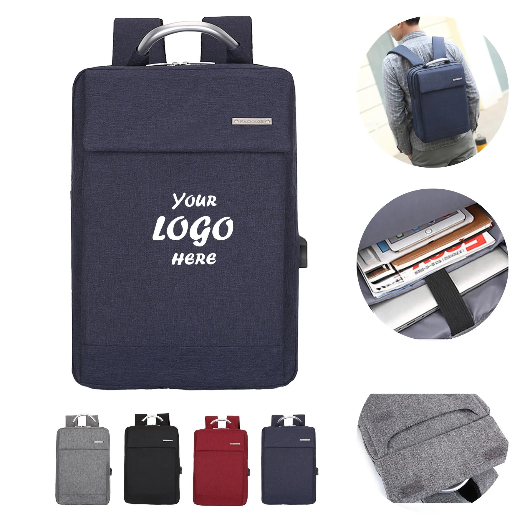 USB Charging Business Laptop Backpack For Daily Travel
