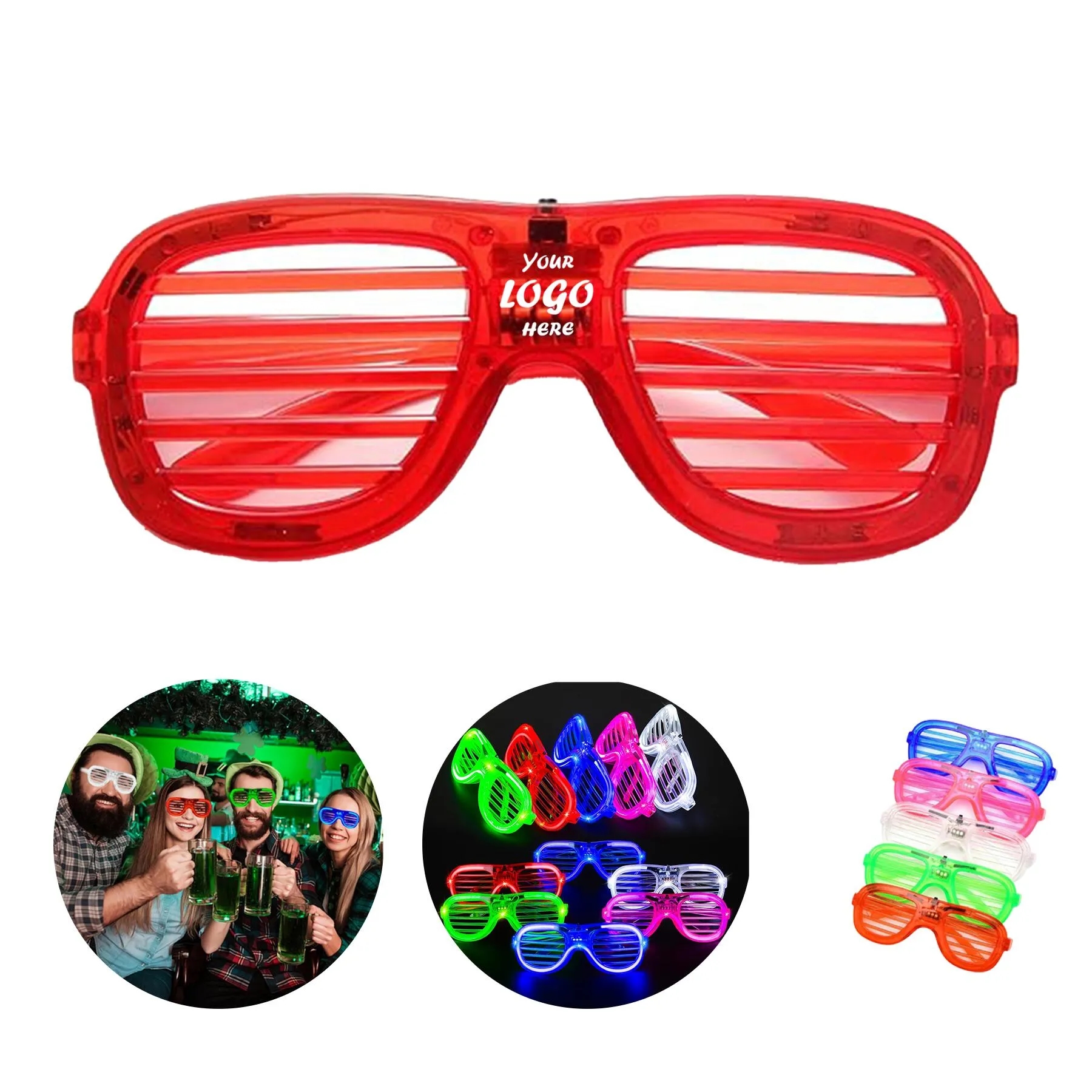 LED Shutter Party Glasses For Concerts And Raves