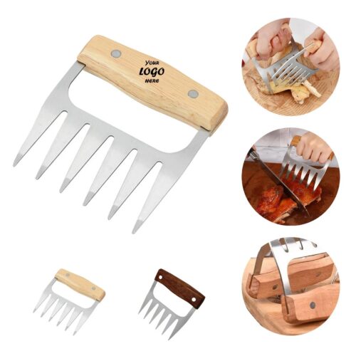 Stainless BBQ Meat Shredder Claws With Wood Handles