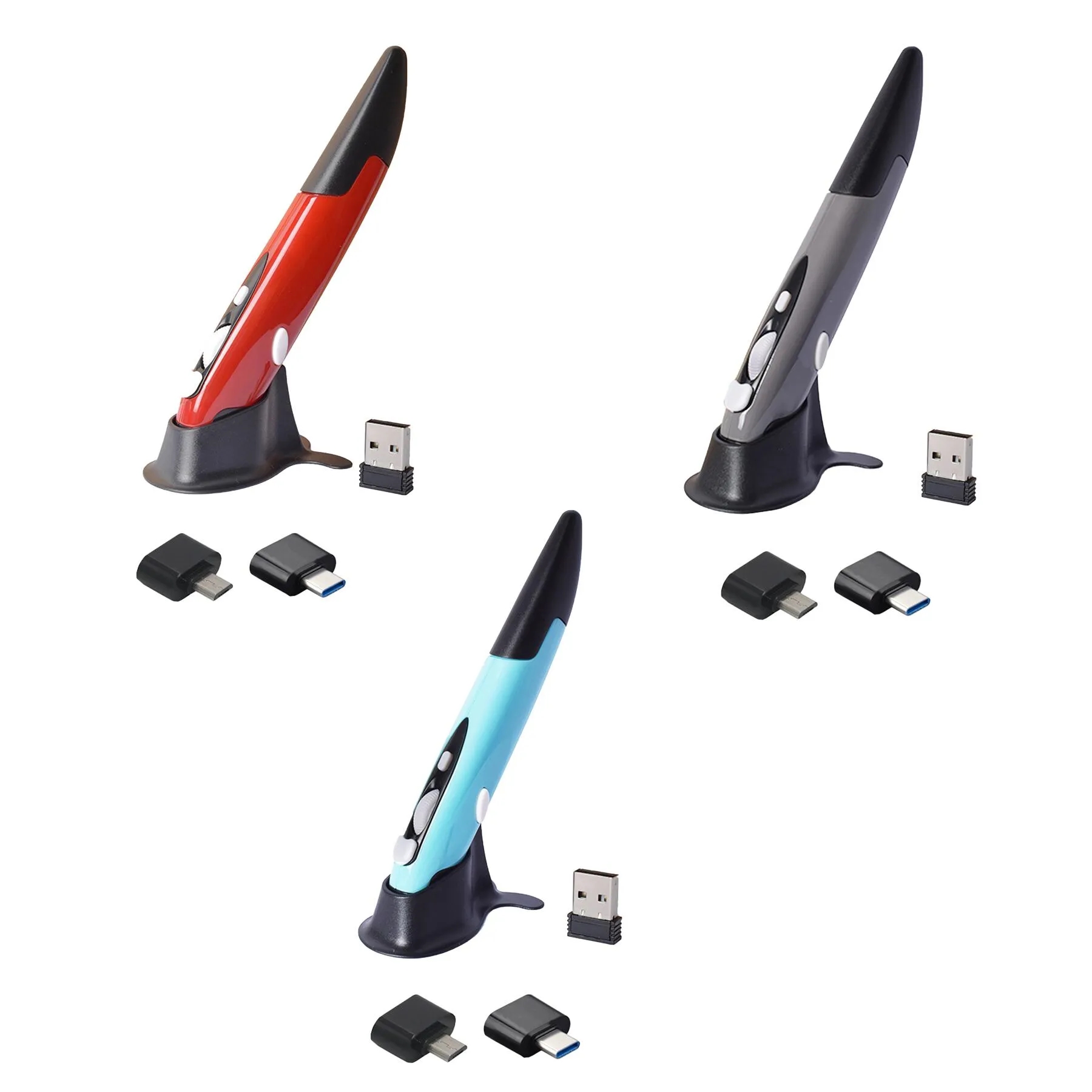 Wireless Optical Pocket Mouse Clicker With USB Receiver - Image 2