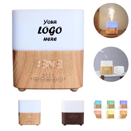 Three In One Humidifier Speaker Alarm Clock With Light