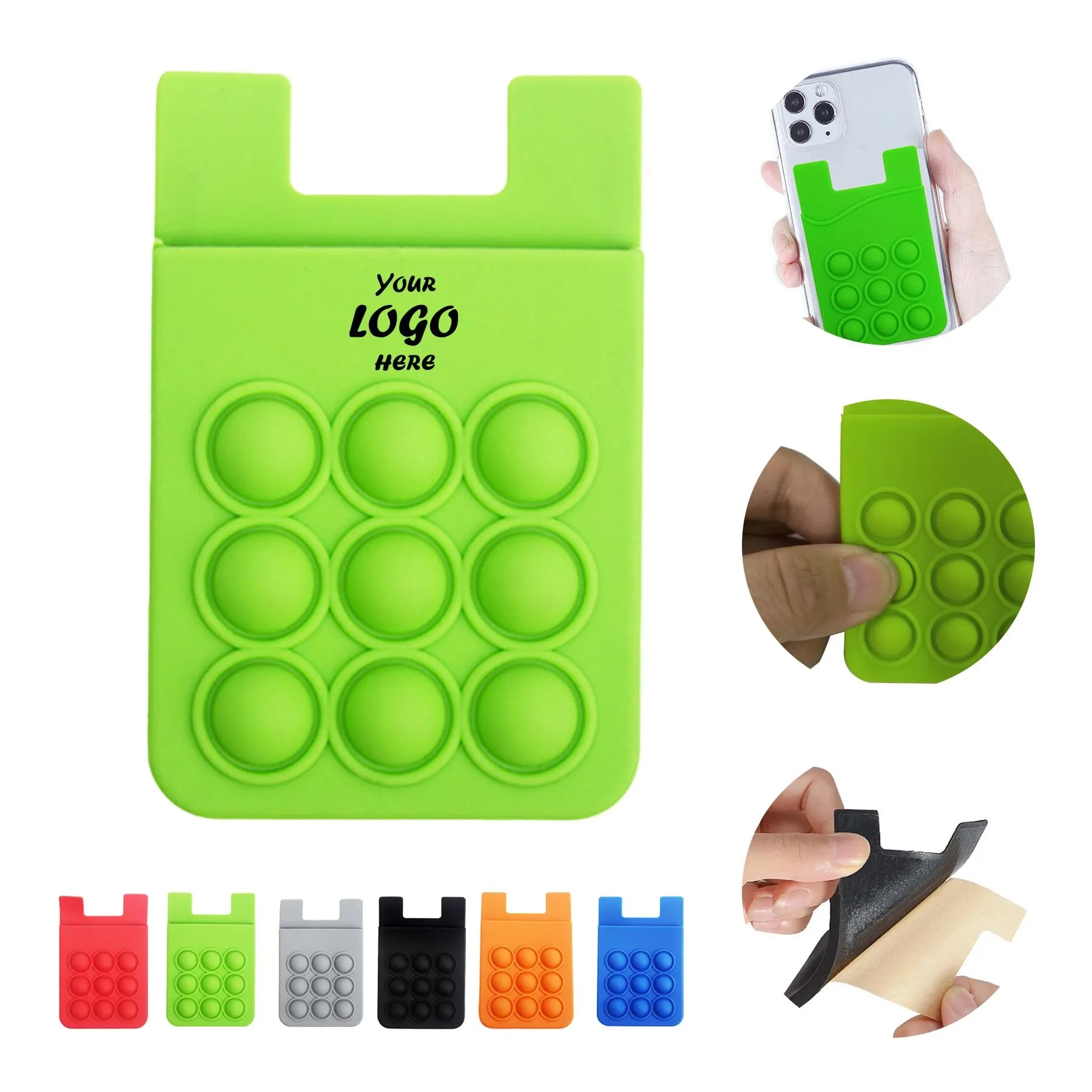 Phone Card Holder With Fidget