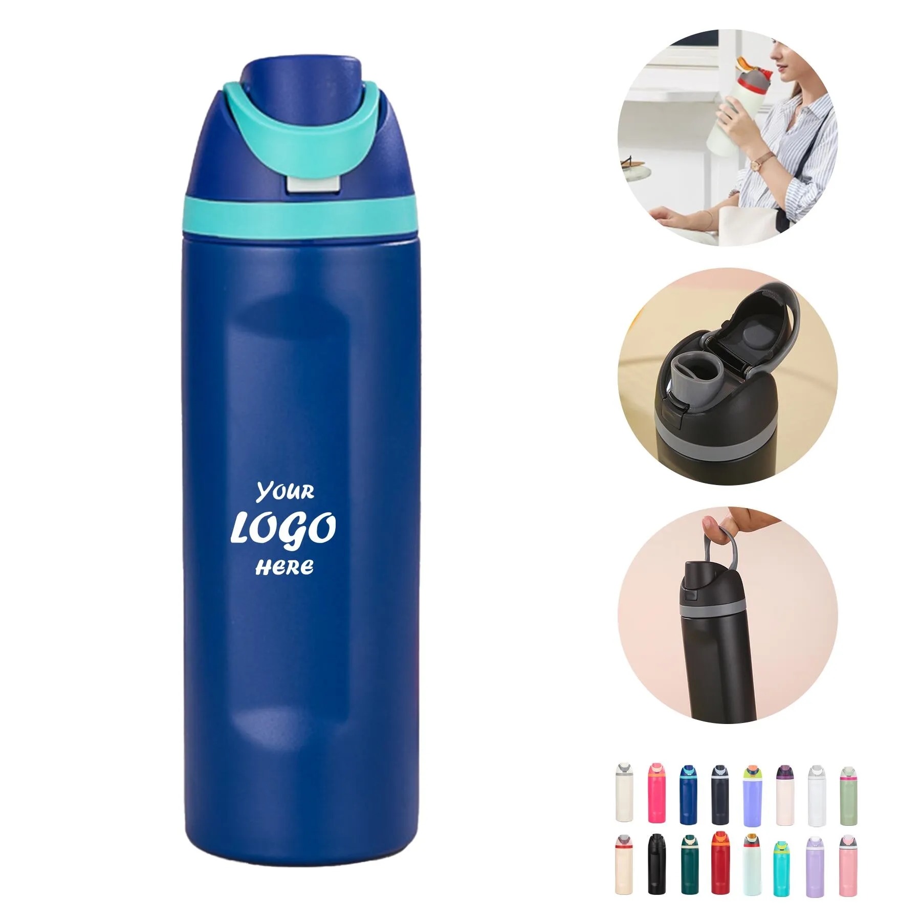 24Oz Double Wall Vacuum Insulated Stainless Steel Water Bott