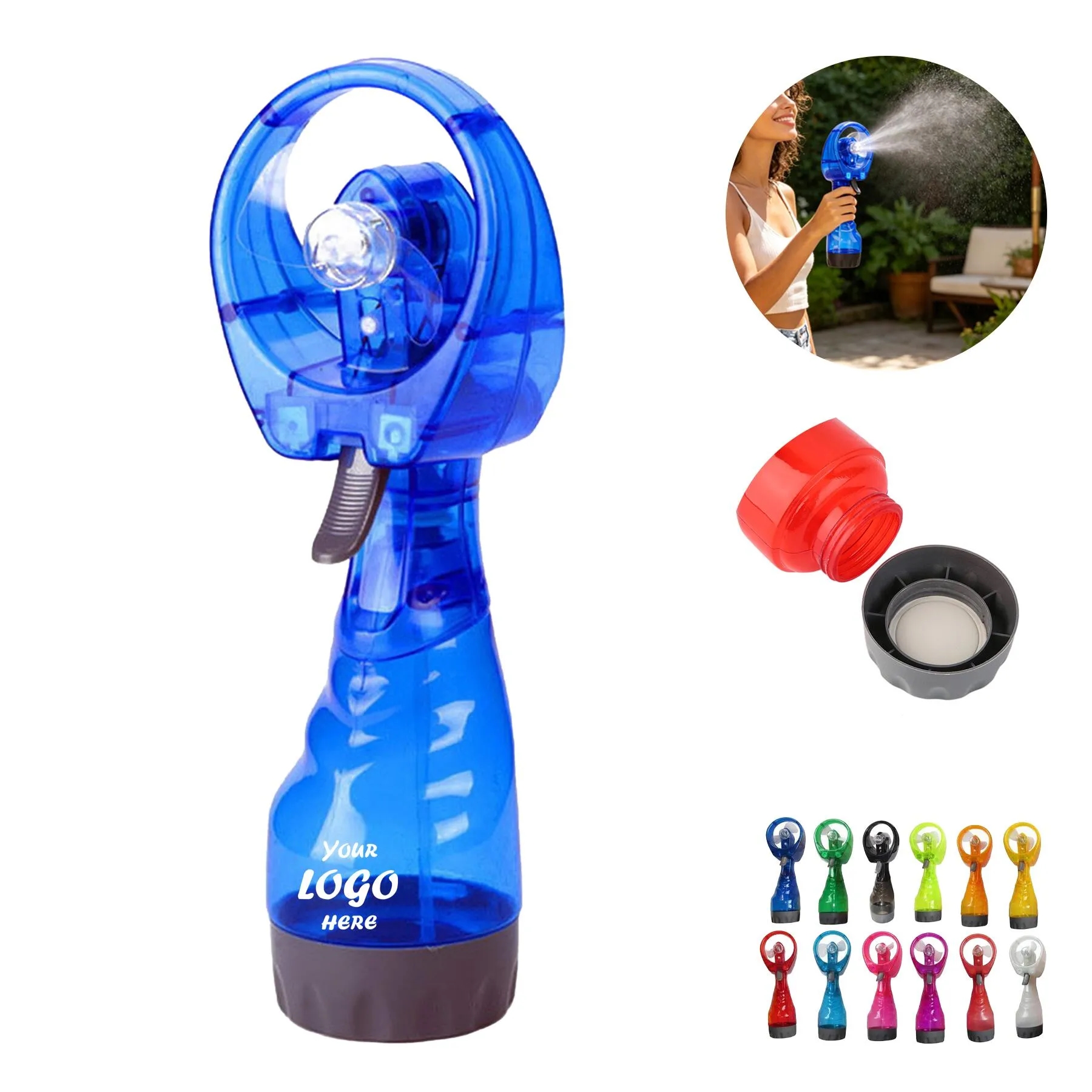Handheld Battery Powered Water Misting Fan