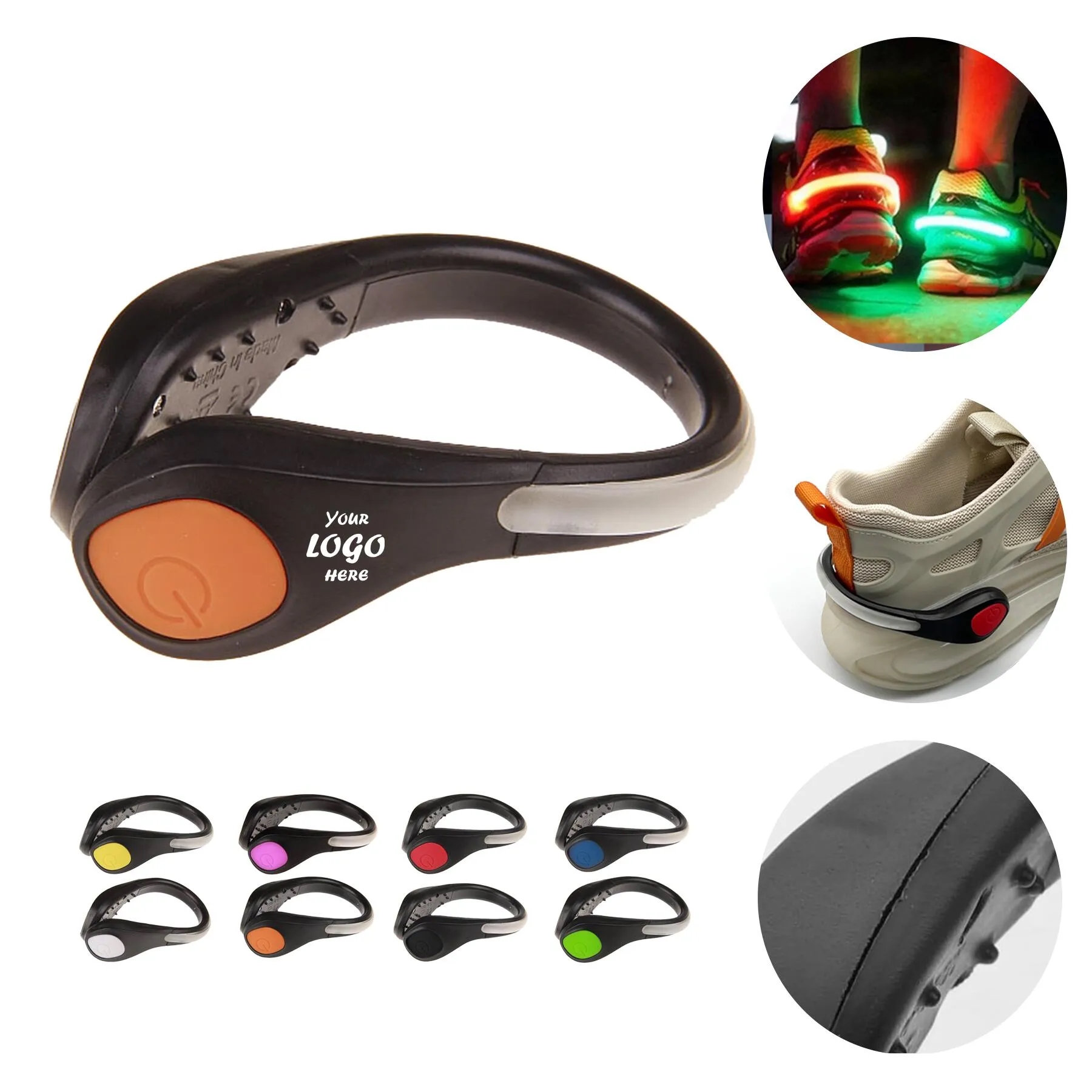 High Visibility Night Running LED Safety Shoe Clip