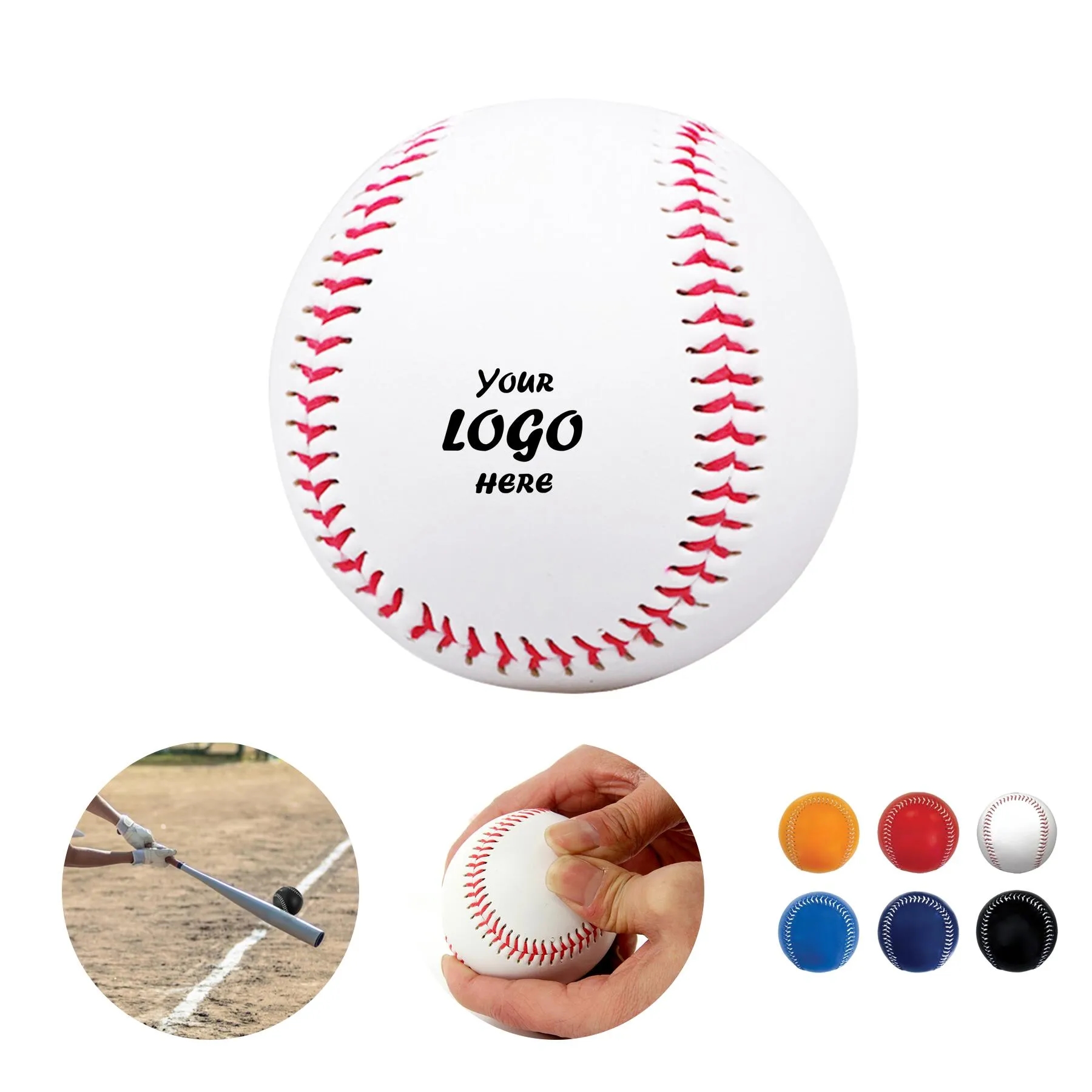 Vibrant Official Size Synthetic Leather Baseball