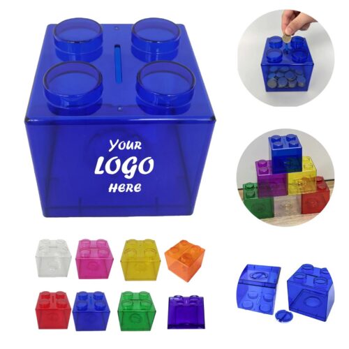 Stackable Transparent Block Acrylic Money Box