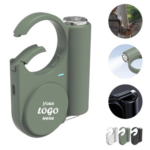 Multi-Use 5000mAh Power Bank With Cable And Flashlight