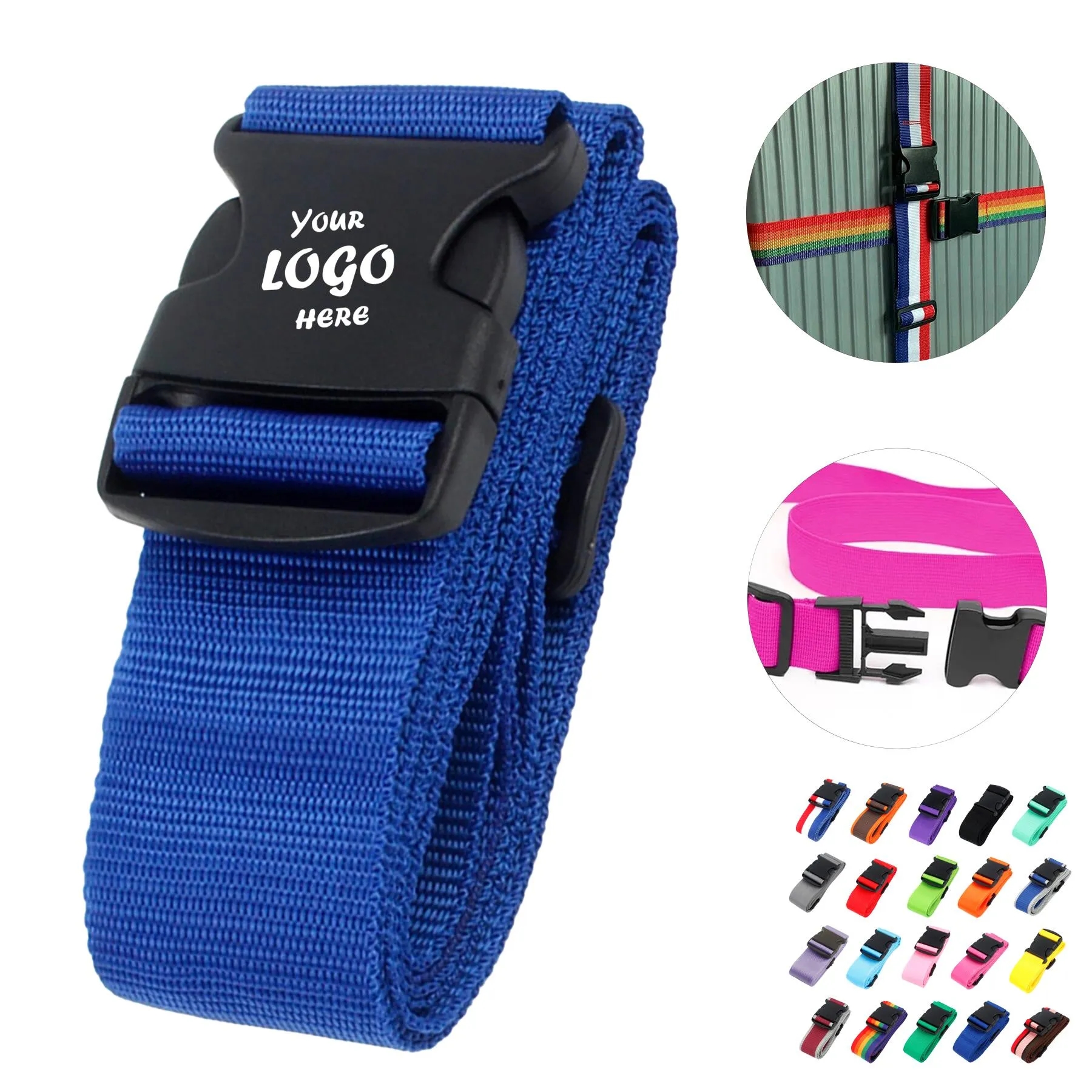 Adjustable Polyester Luggage Strap For Travel Bags