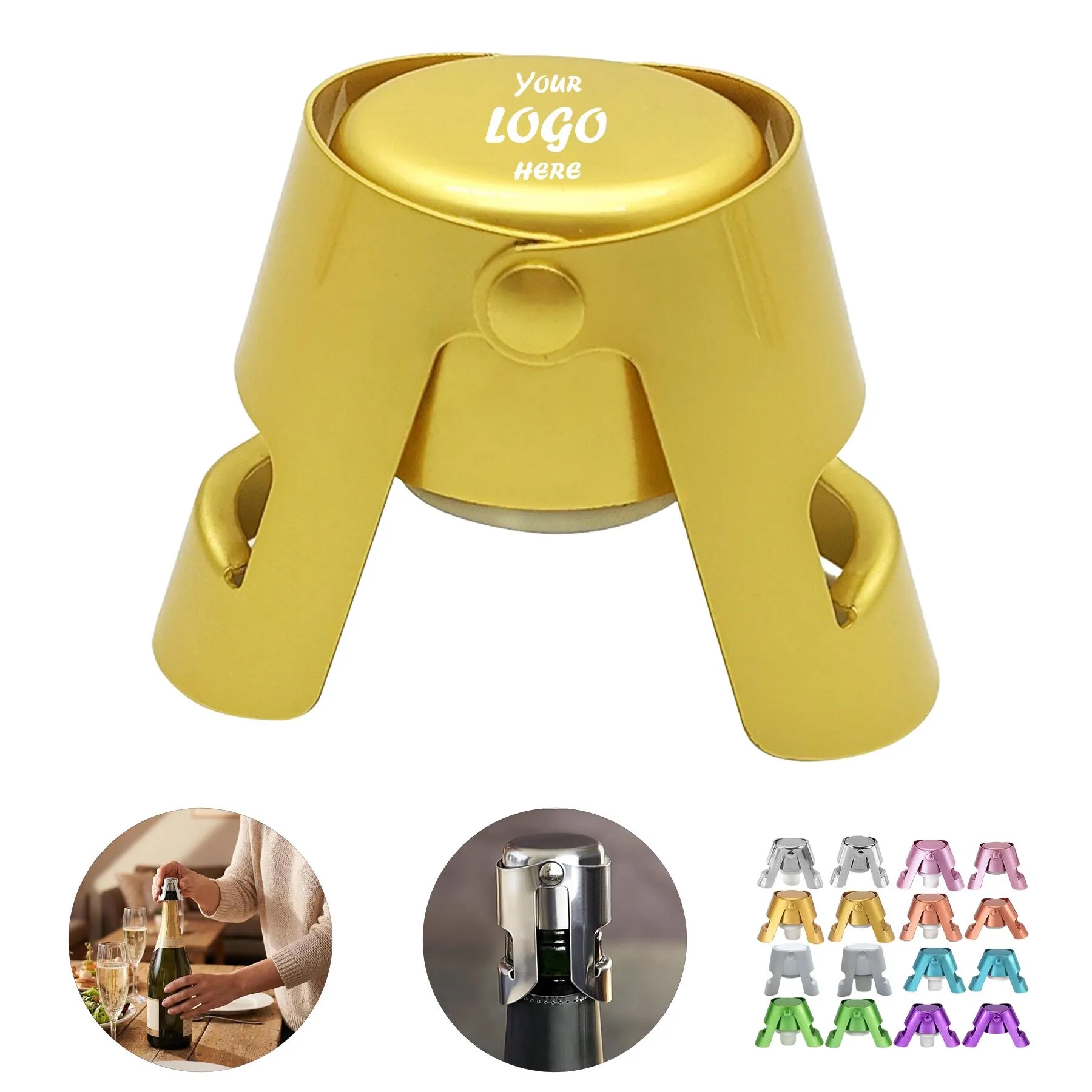Airtight Stainless Champagne Stopper With Seal Ring