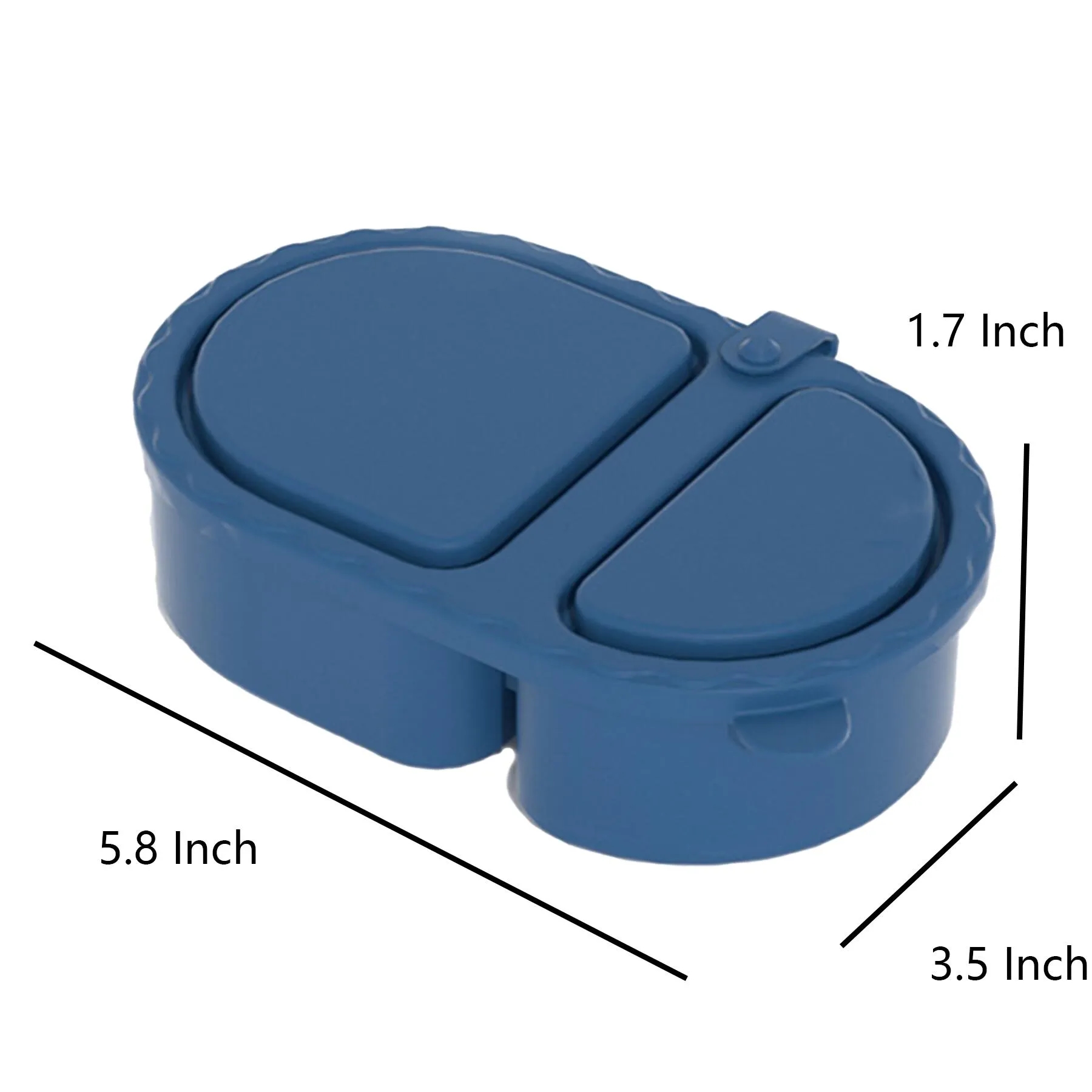 Double Compartment Silicone Snack Container With Lids - Image 2