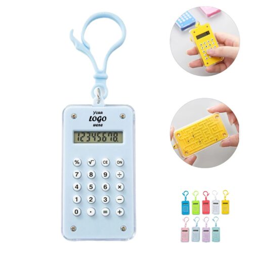Mini Calculator Maze Keychain For Student Learning