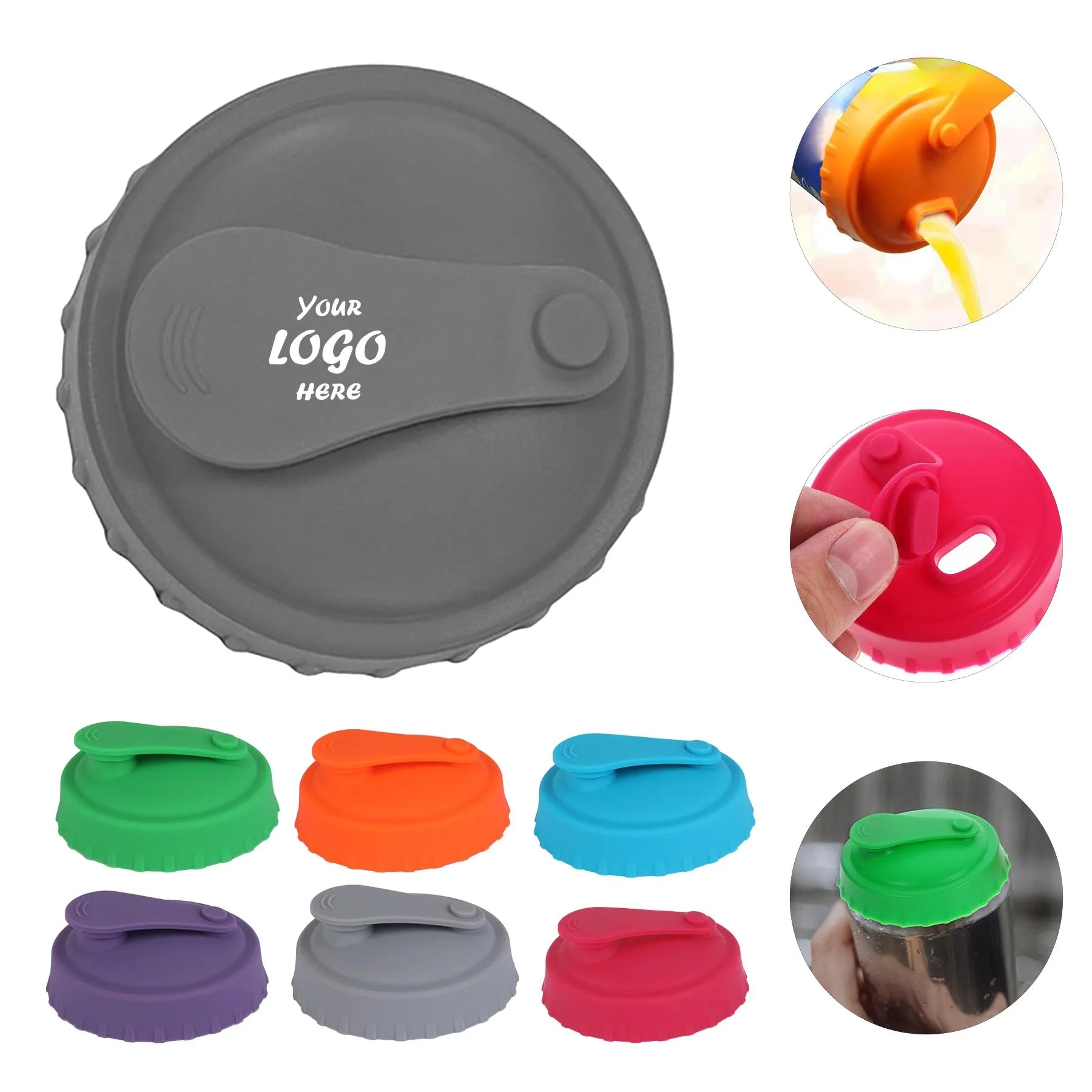 Reusable Silicone Can Lid For Carbonated Drink Storage