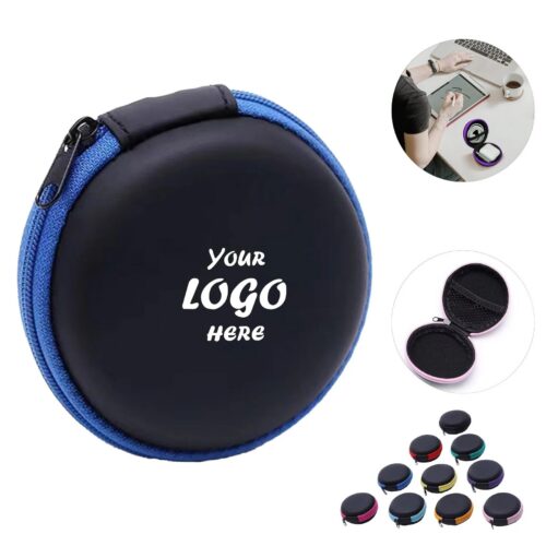 Protective EVA Earbud Carrying Case With Zipper