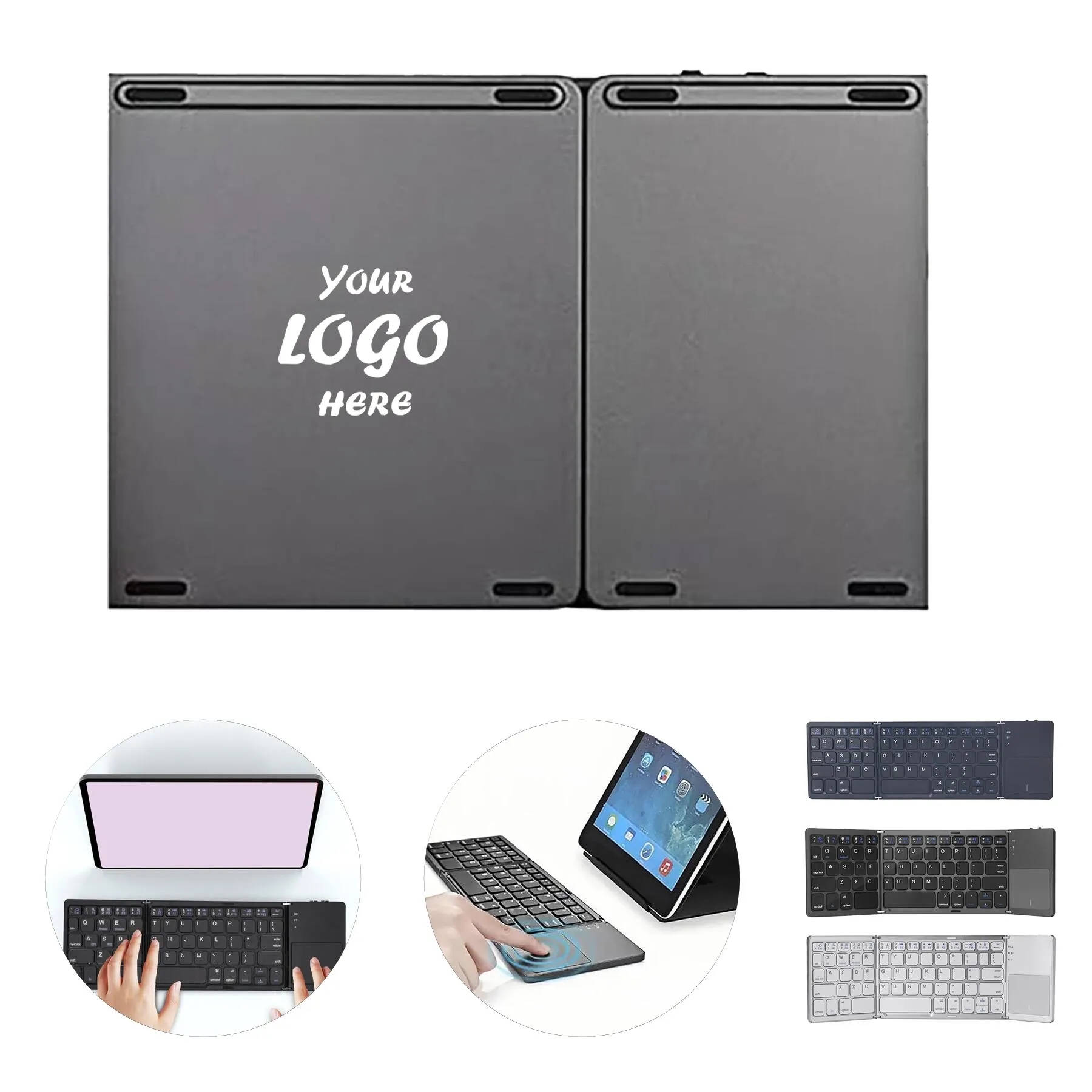 Foldable Bluetooth Keyboard with Touchpad