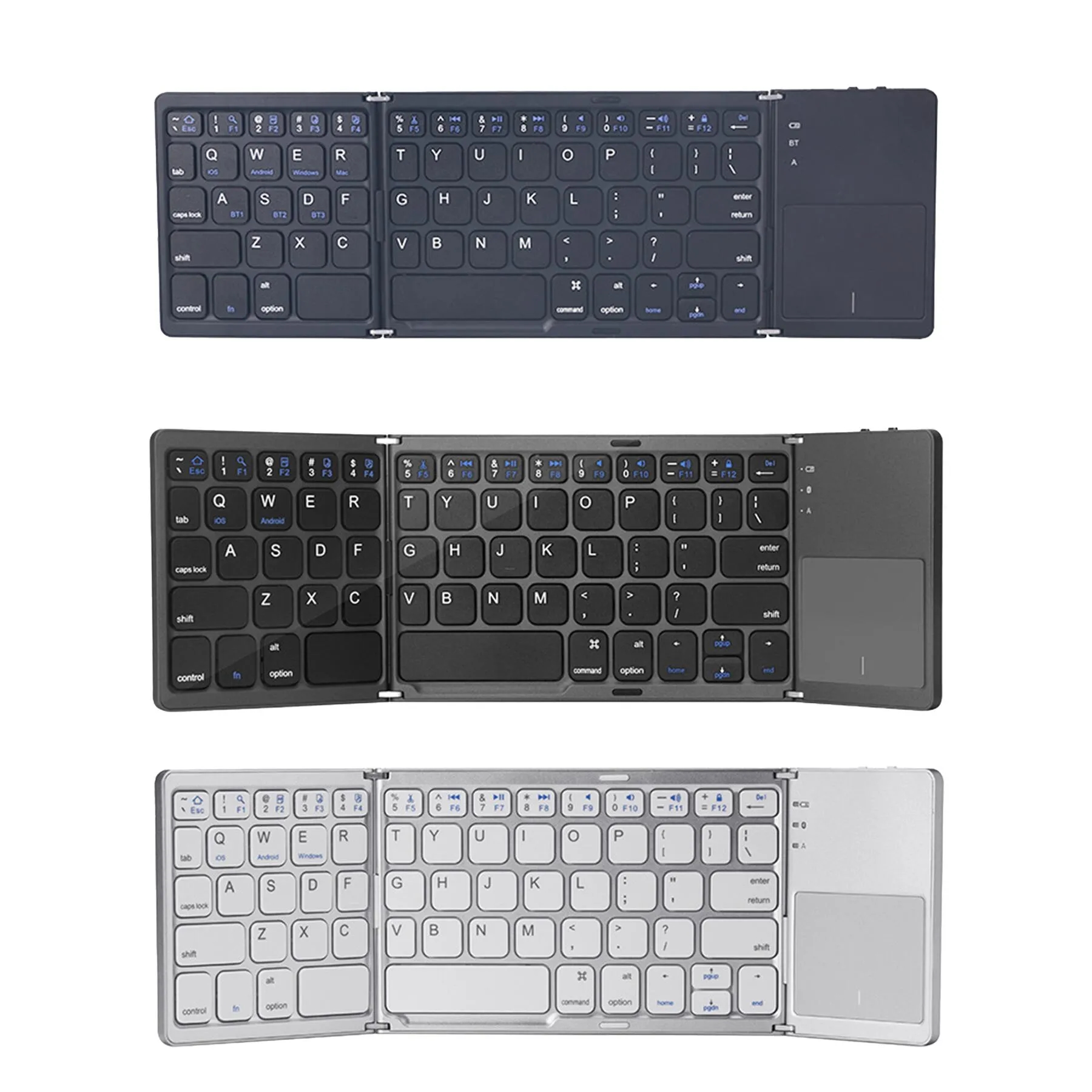 Foldable Bluetooth Keyboard with Touchpad - Image 3