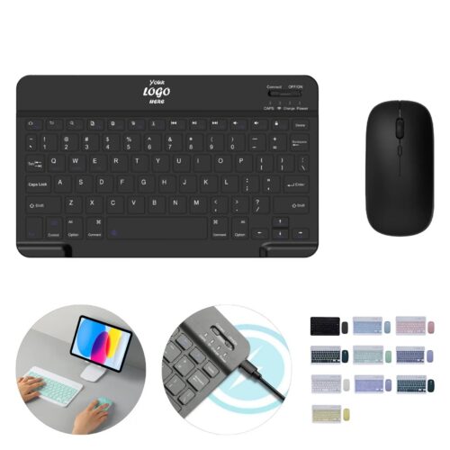 Rechargeable Bluetooth Keyboard And Mouse Set For Desks