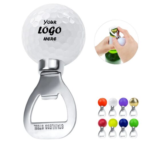 Golf Ball Bottle Opener With Stainless Steel Base Tool