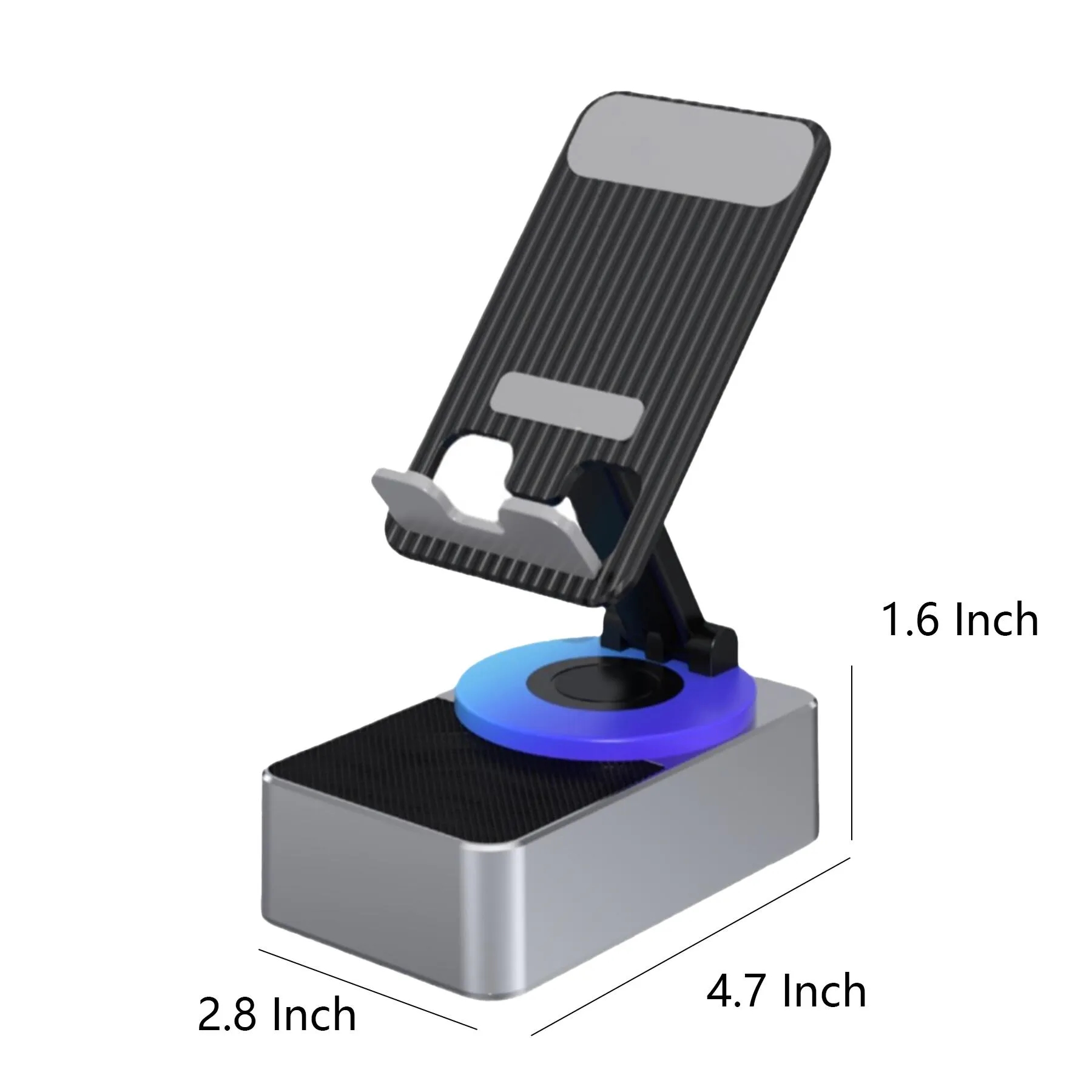 Foldable Bluetooth Speaker Phone Stand With LED Light - Image 2