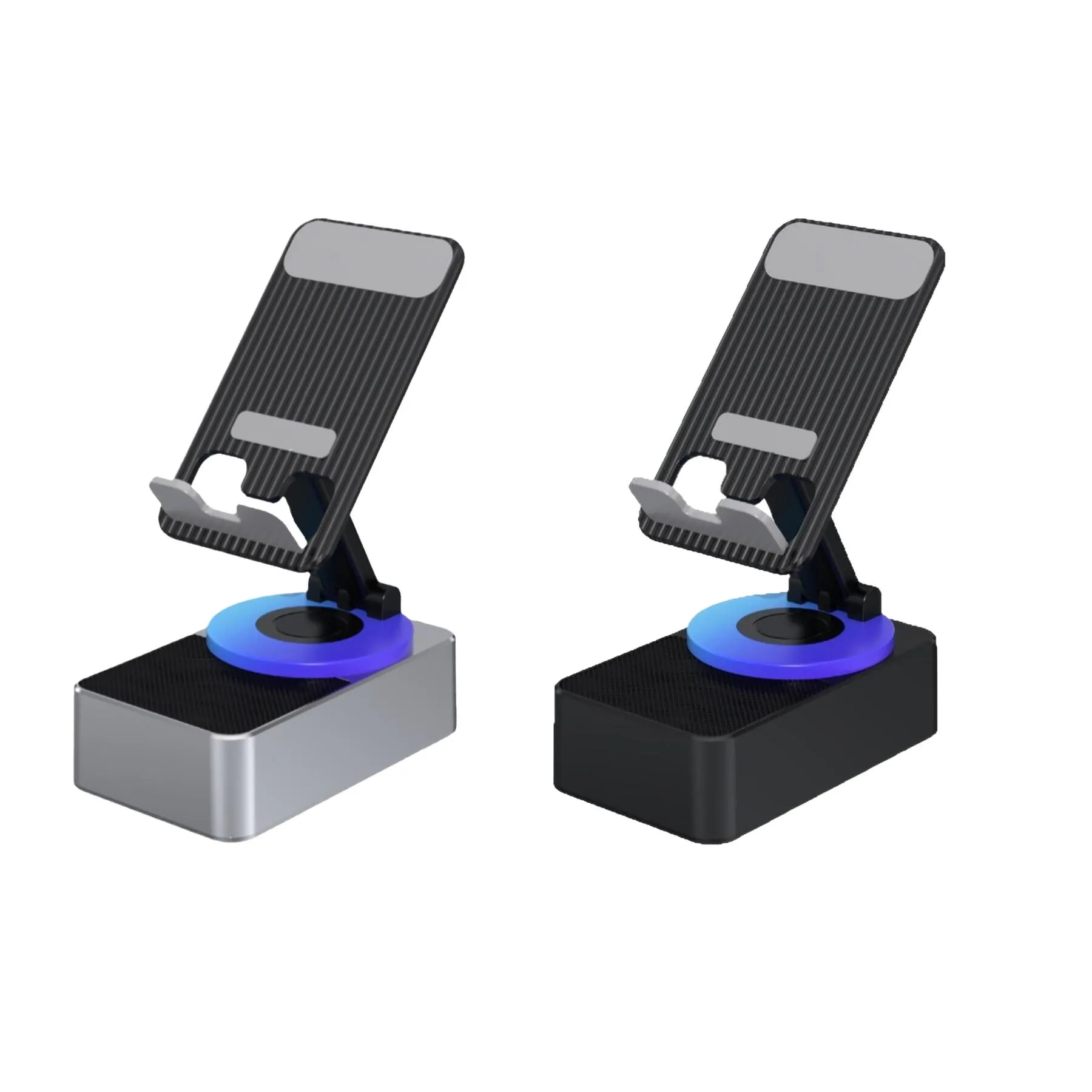 Foldable Bluetooth Speaker Phone Stand With LED Light - Image 3
