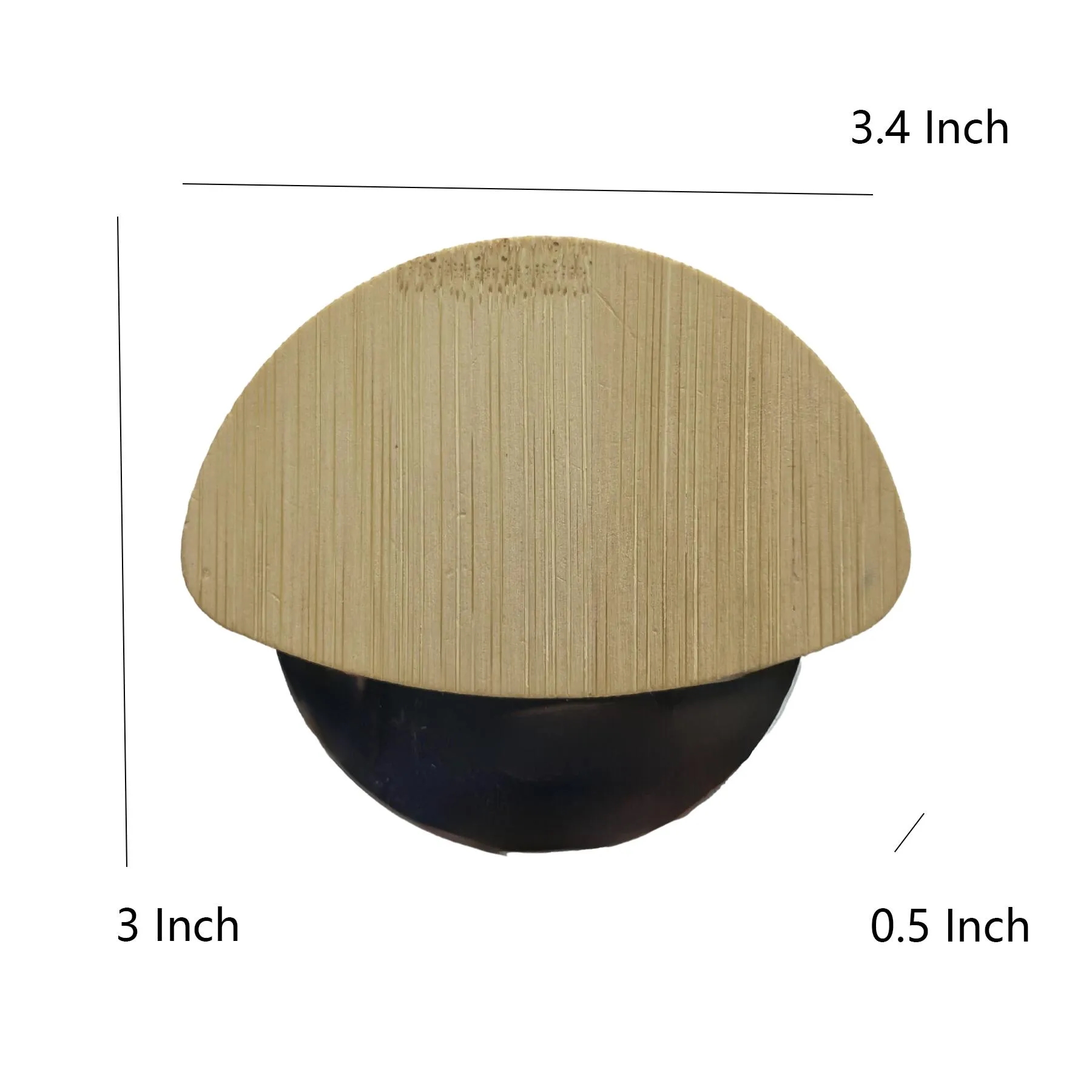 Bamboo Handle Pizza Cutter With Removable Steel Blade - Image 2