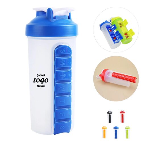 Leakproof Pill Organizer Bottle With Seven Day Storage