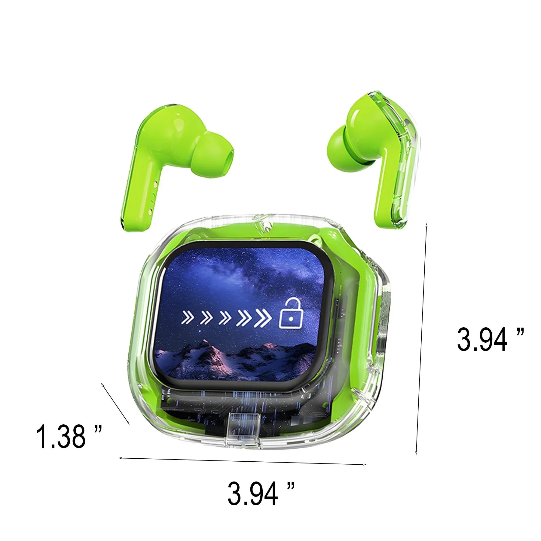 Transparent Shell Touch Control TWS Bluetooth Earbuds - Image 2