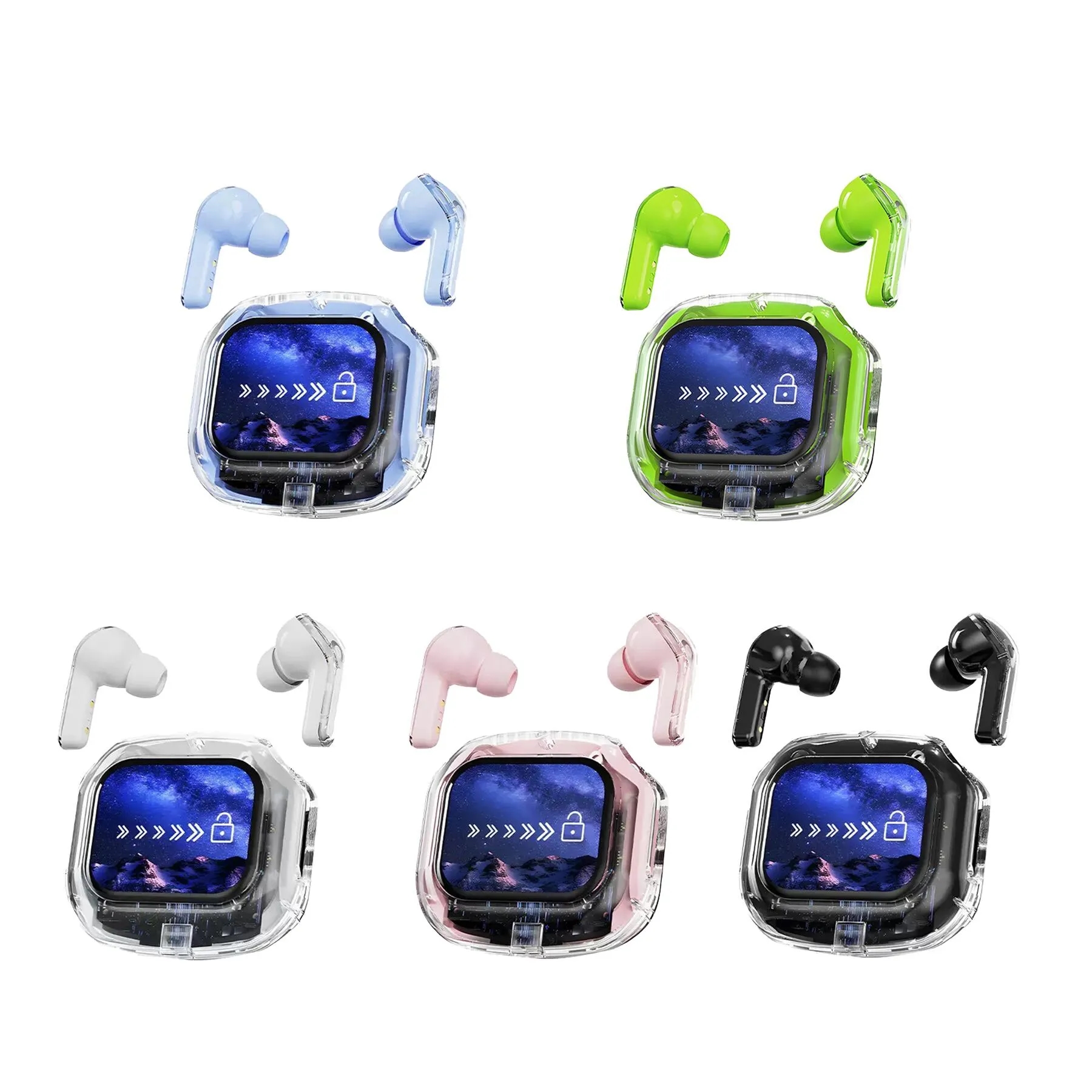 Transparent Shell Touch Control TWS Bluetooth Earbuds - Image 3